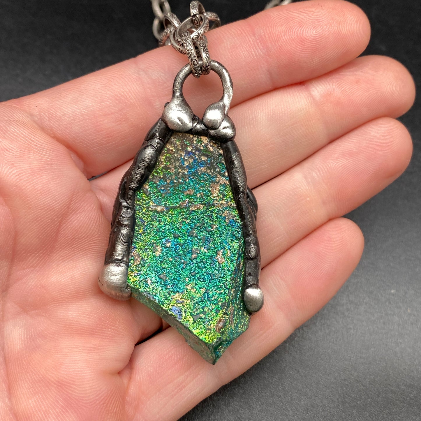 Water ~ Ancient Roman Glass Necklace