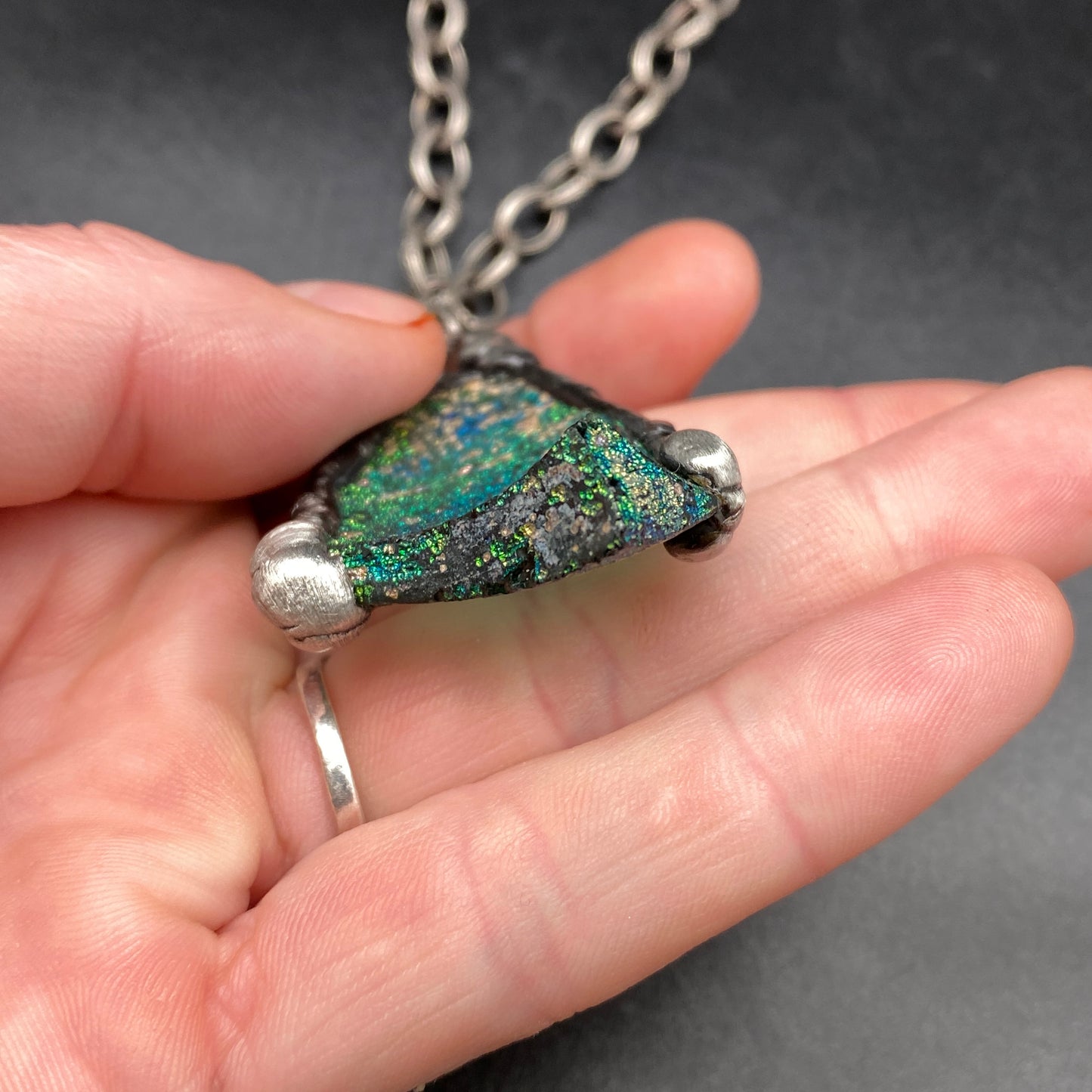 Water ~ Ancient Roman Glass Necklace