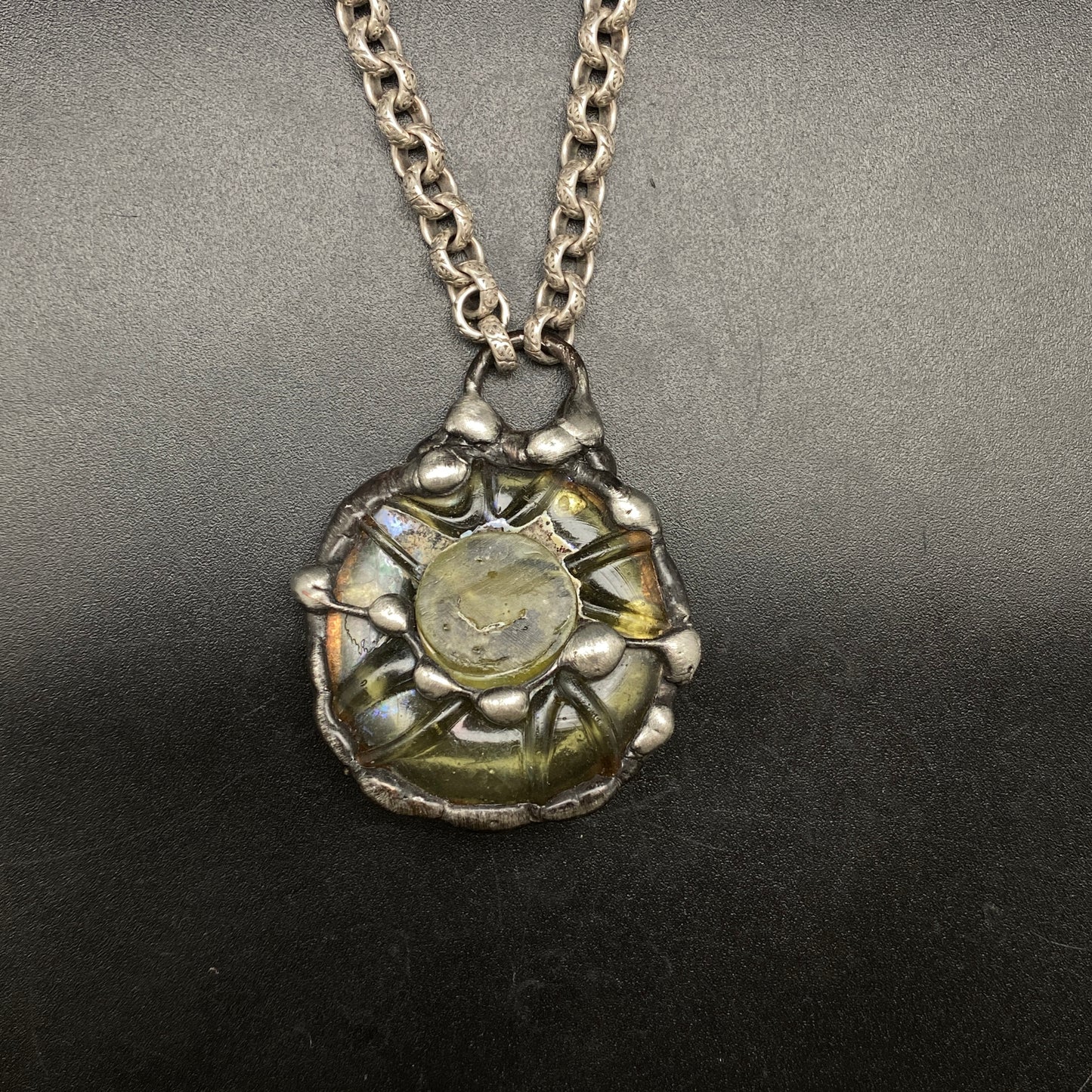 Solar ~ Ancient Roman Glass Necklace