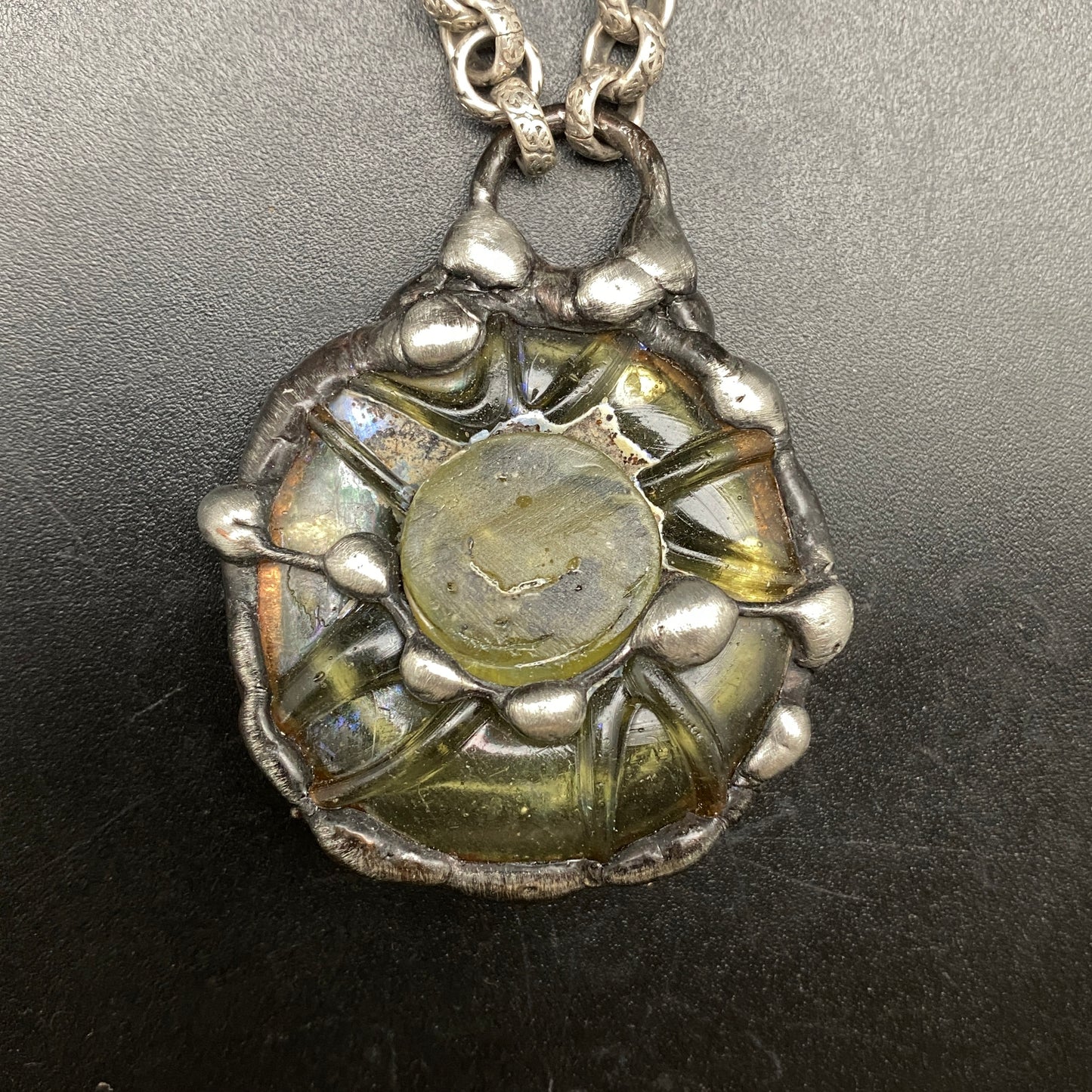 Solar ~ Ancient Roman Glass Necklace