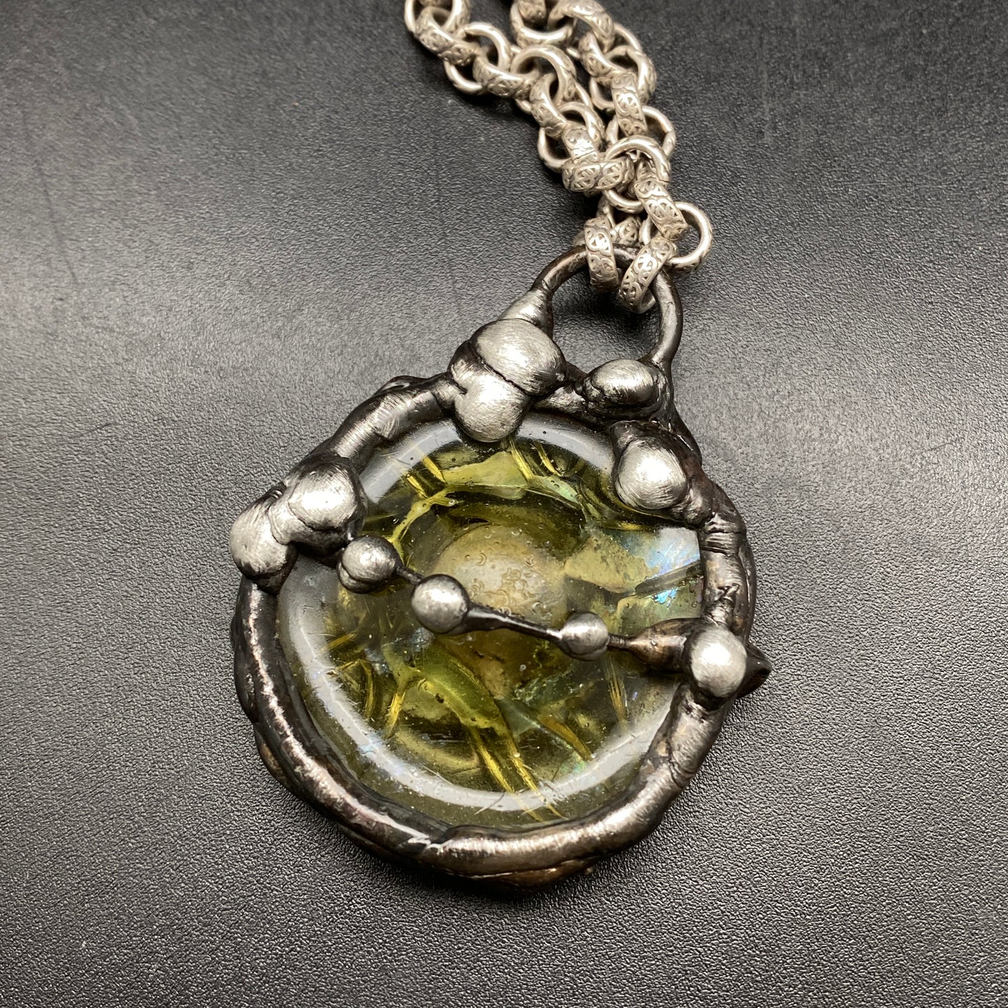 Solar ~ Ancient Roman Glass Necklace