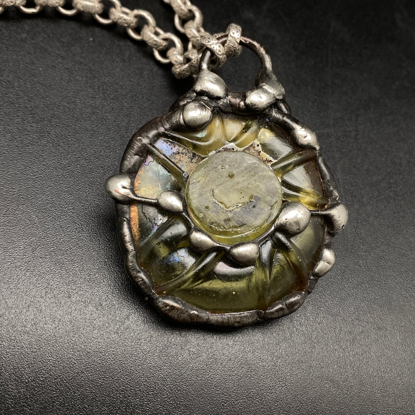 Solar ~ Ancient Roman Glass Necklace