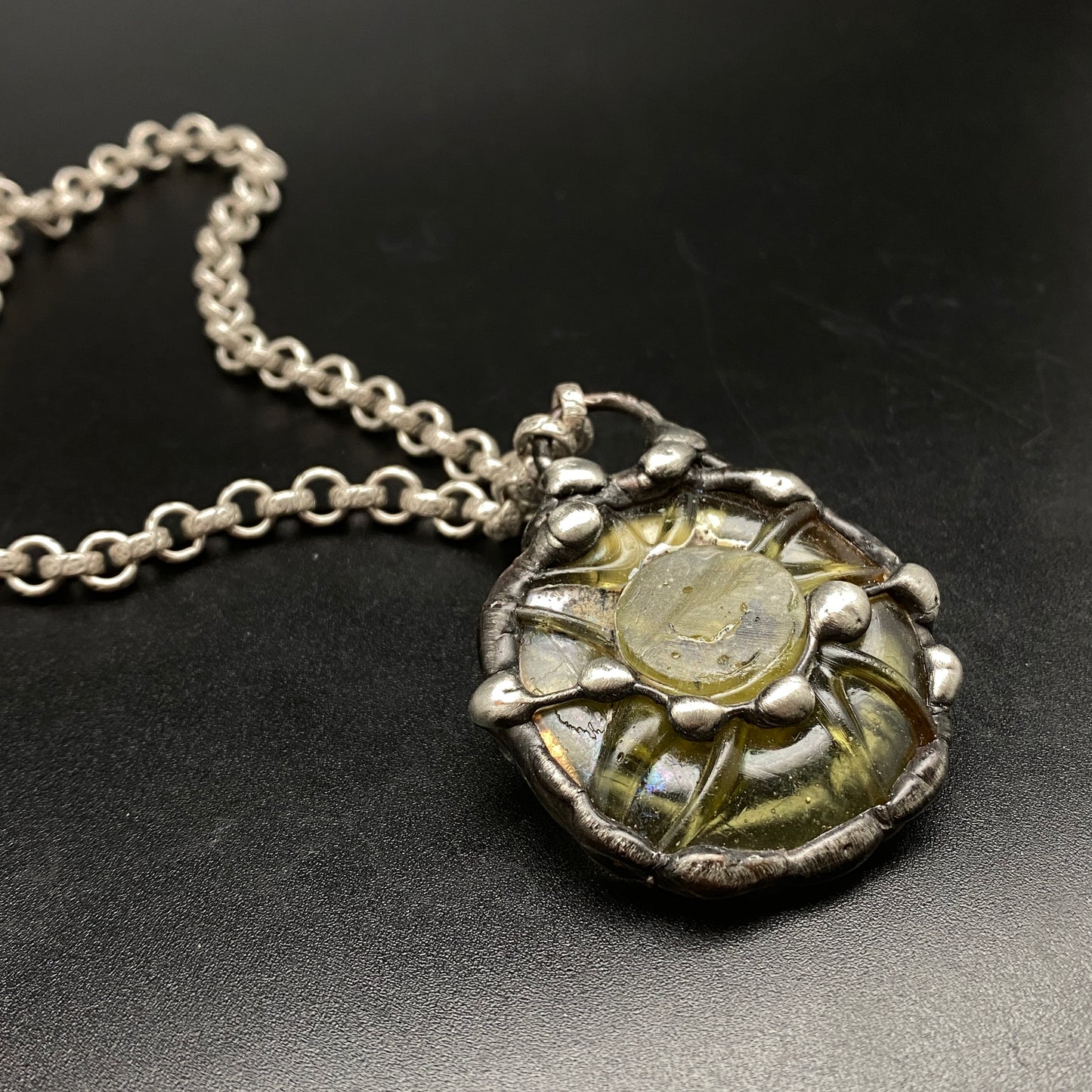 Solar ~ Ancient Roman Glass Necklace