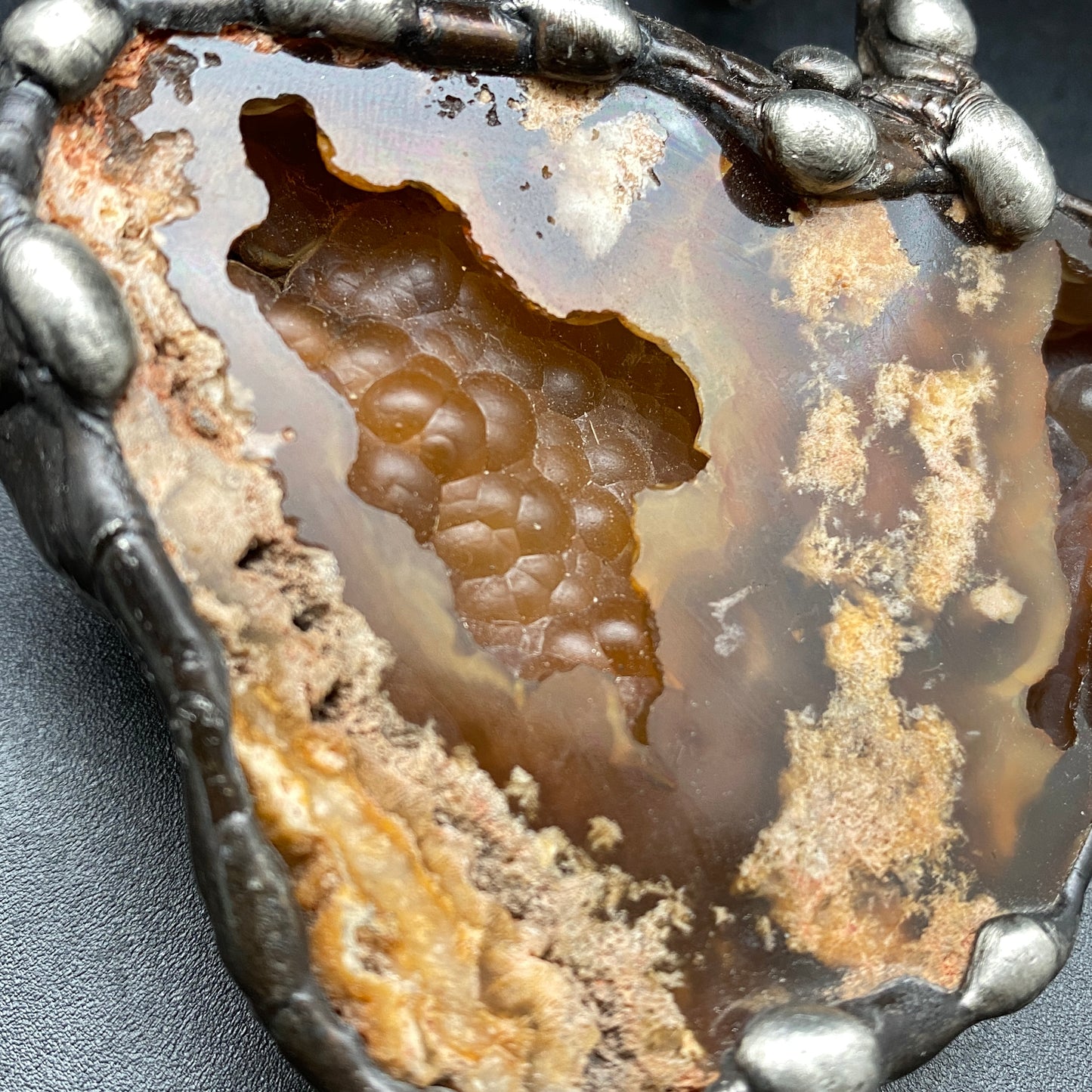 Extinction ~ Fossil ~ Agatized Coral Matrix Necklace ~ Florida