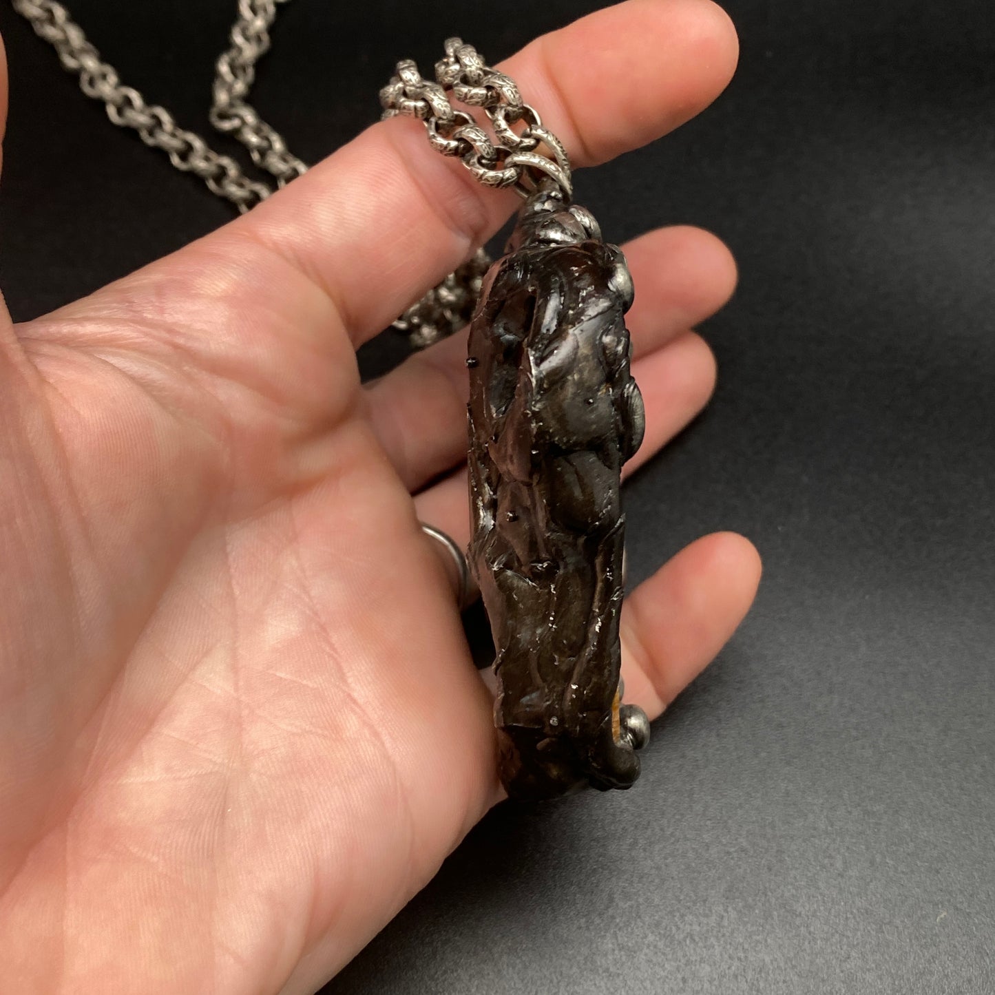 Extinction ~ Fossil ~ Agatized Coral Matrix Necklace ~ Florida