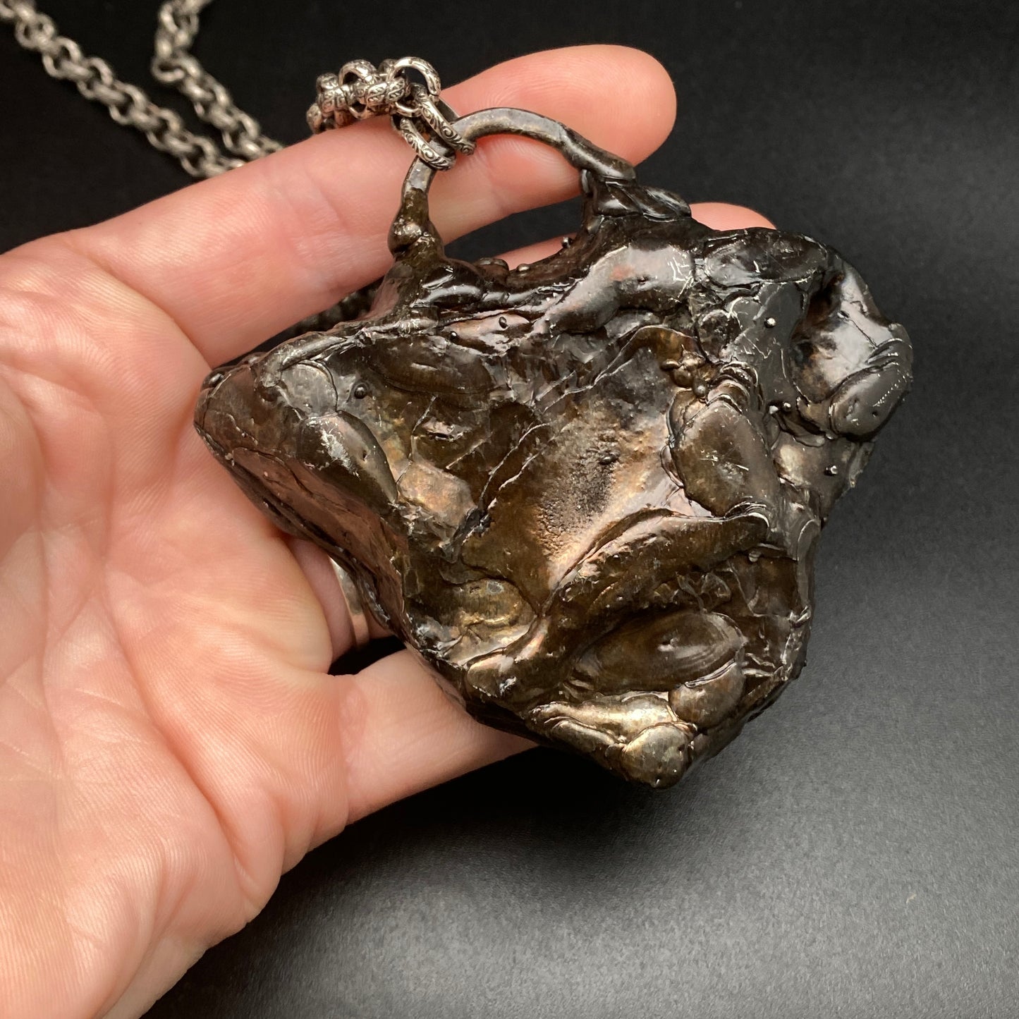 Extinction ~ Fossil ~ Agatized Coral Matrix Necklace ~ Florida