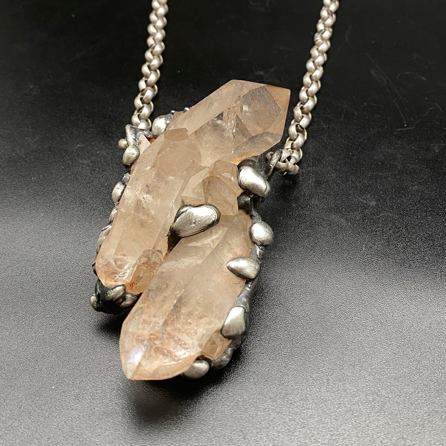 Broadcast ~ Quartz Cluster Necklace