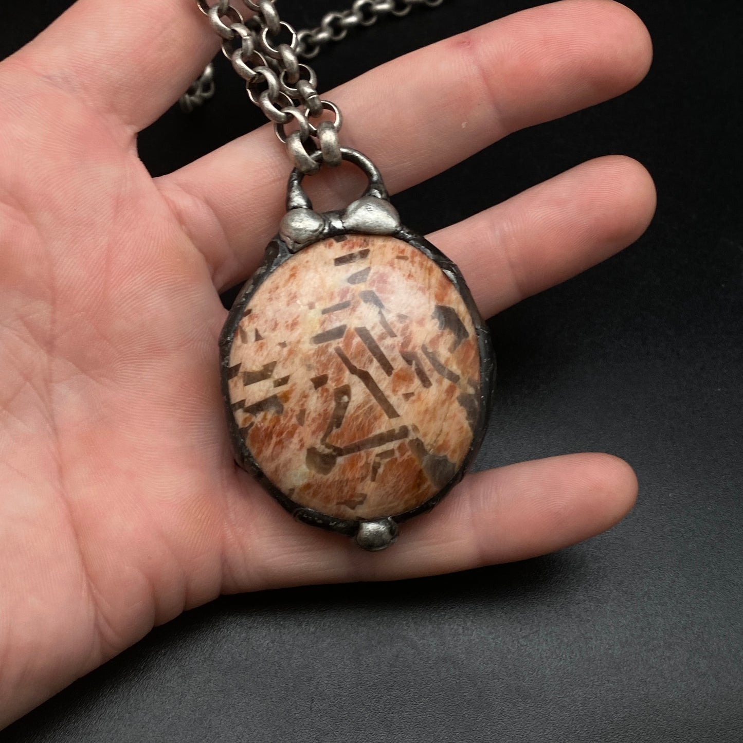 Matrix ~ Peach Jasper Talisman