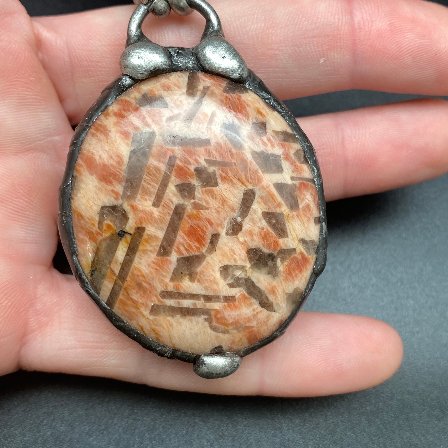 Matrix ~ Peach Jasper Talisman