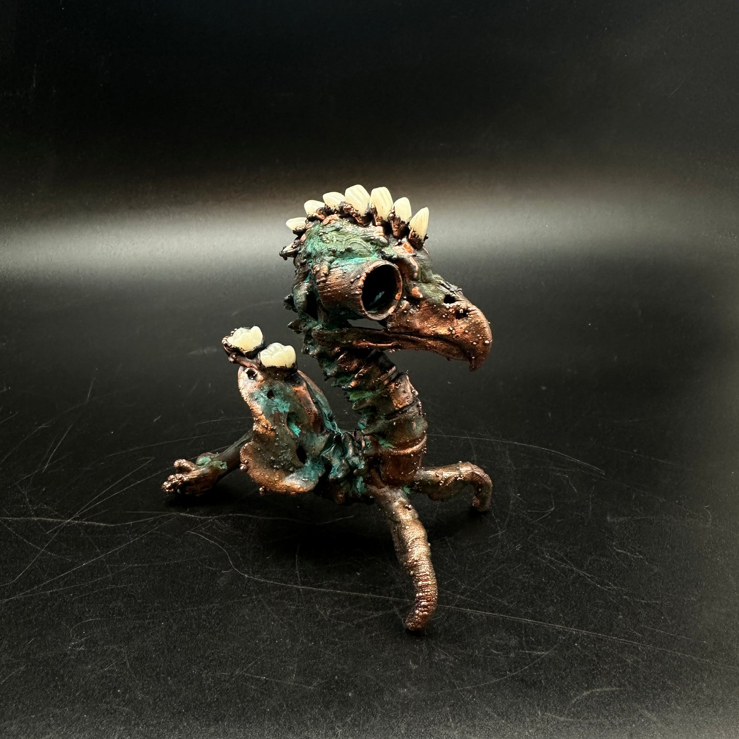 Tooth Feral ~ Tooth Mohawk Hybrid Copper Electroformed