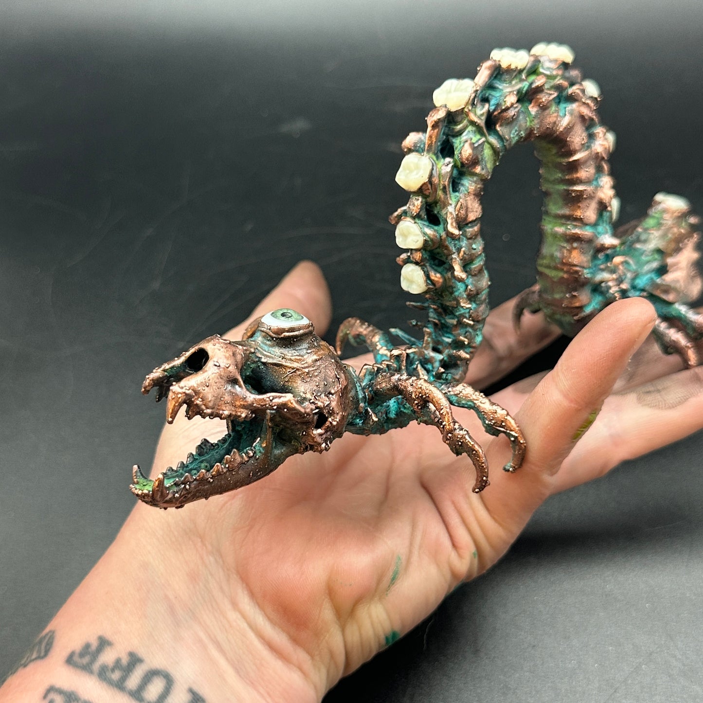 Ephraim Blink ~ XL Creeper Sculpture with Teeth