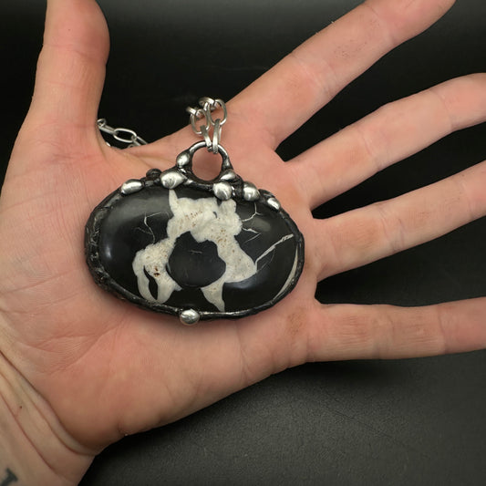 Fossil Mirage ~ Septarian Stone Pendant