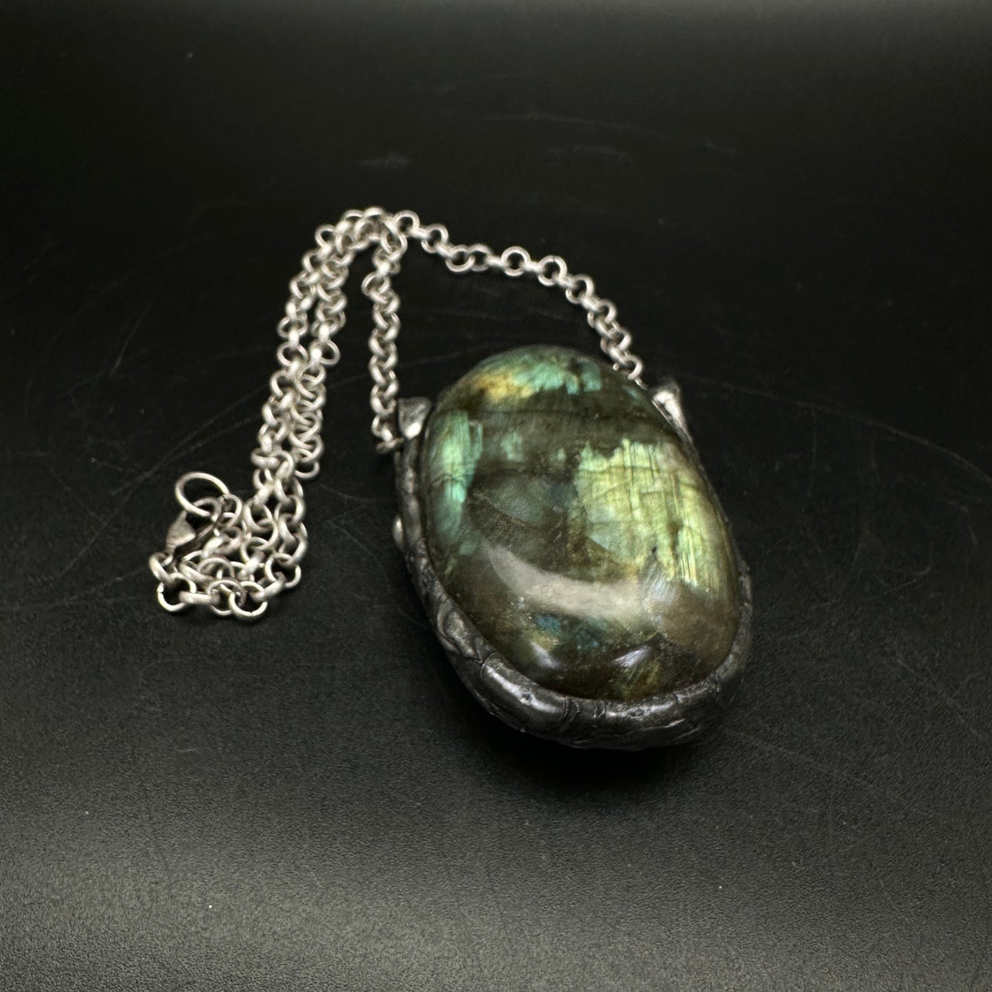 Golden Magic ~ XL Labradorite Necklace