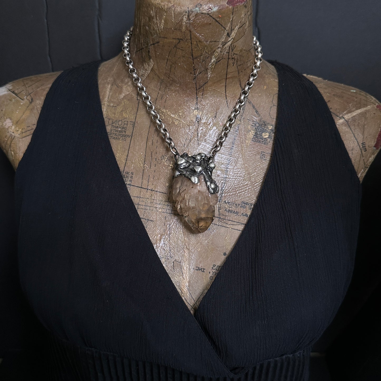 Shards of the Mountain ~Congo Citrine Talisman Necklace