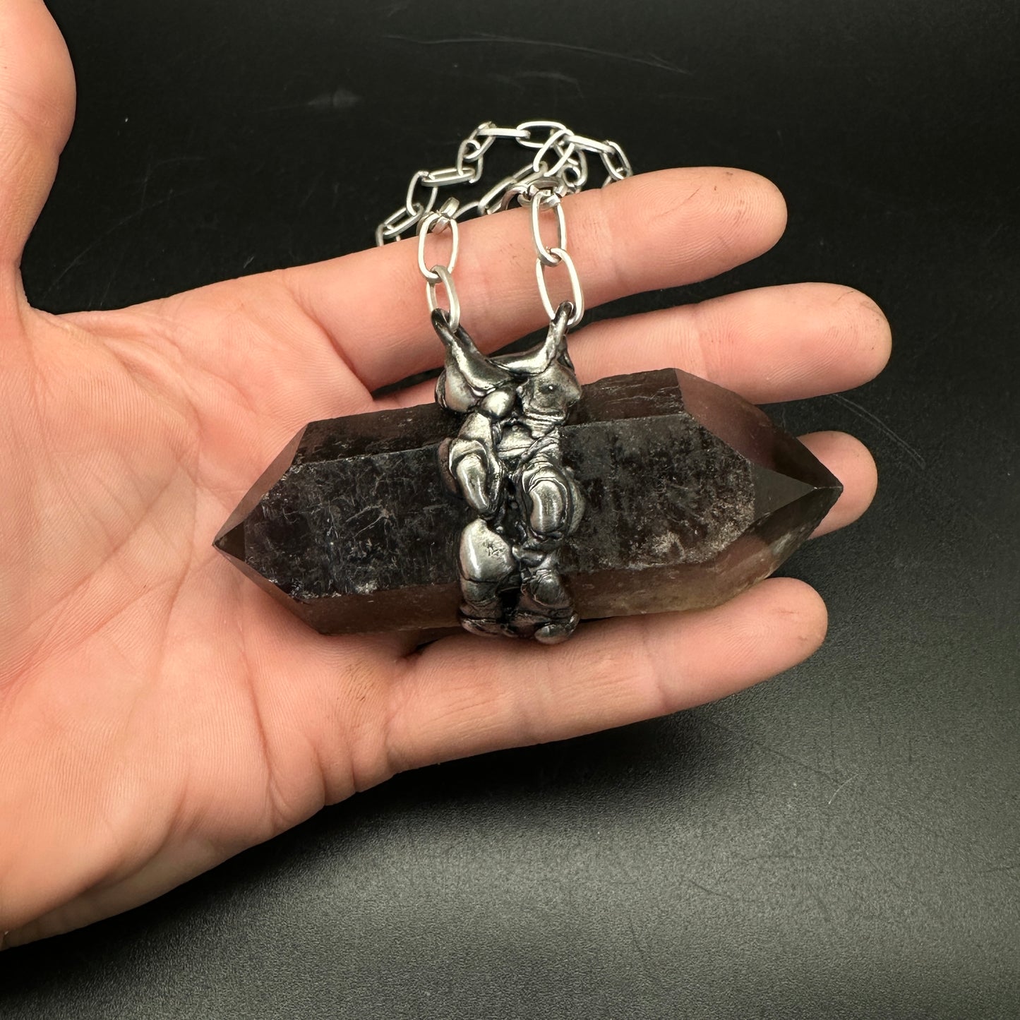 Weight of the World ~ XL Smoky Quartz Pendant