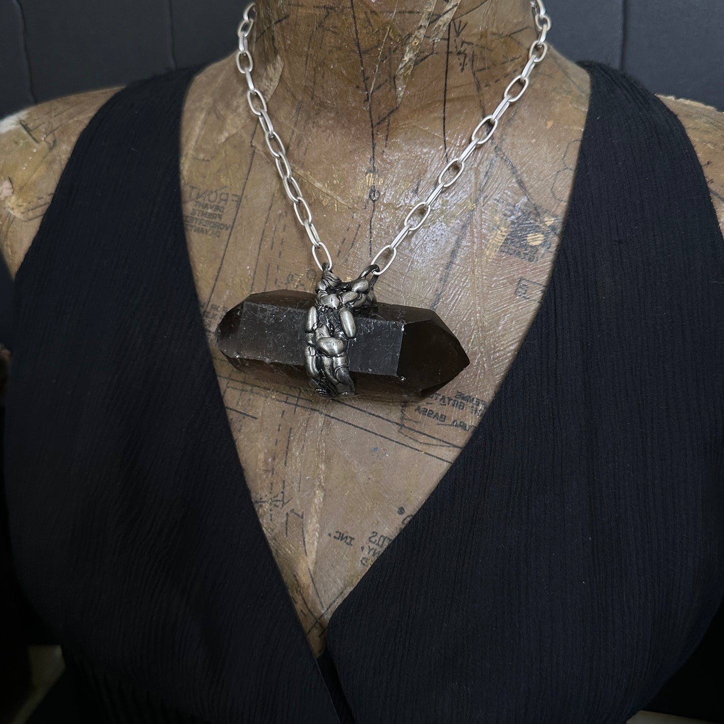 Weight of the World ~ XL Smoky Quartz Pendant