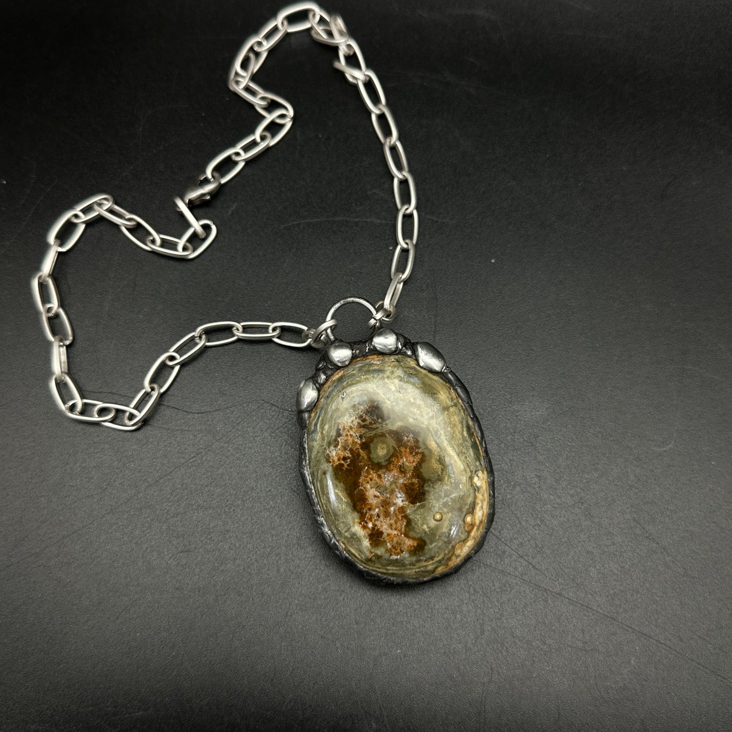 Moss Relic ~ Ocean Jasper Pendant