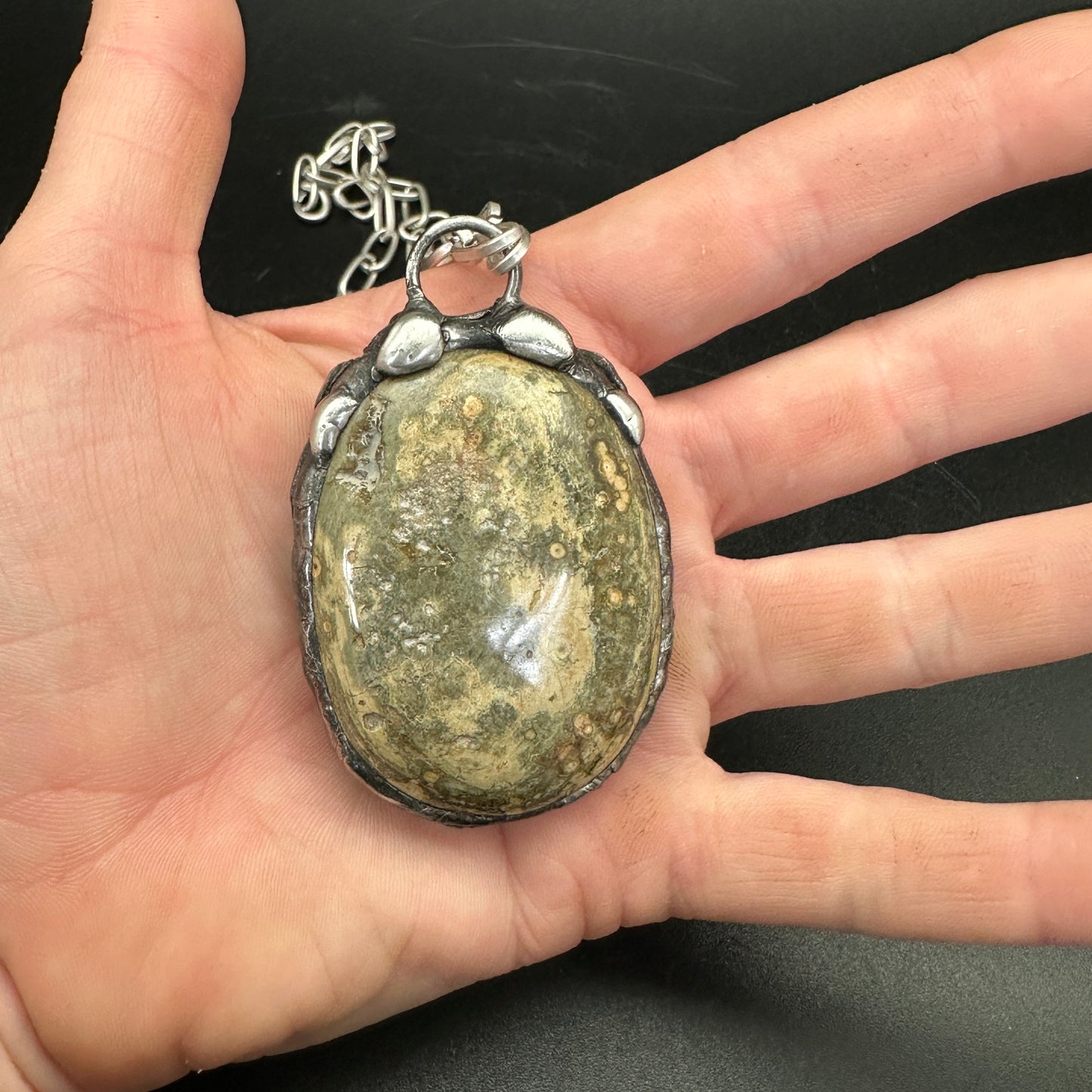 Moss Relic ~ Ocean Jasper Pendant