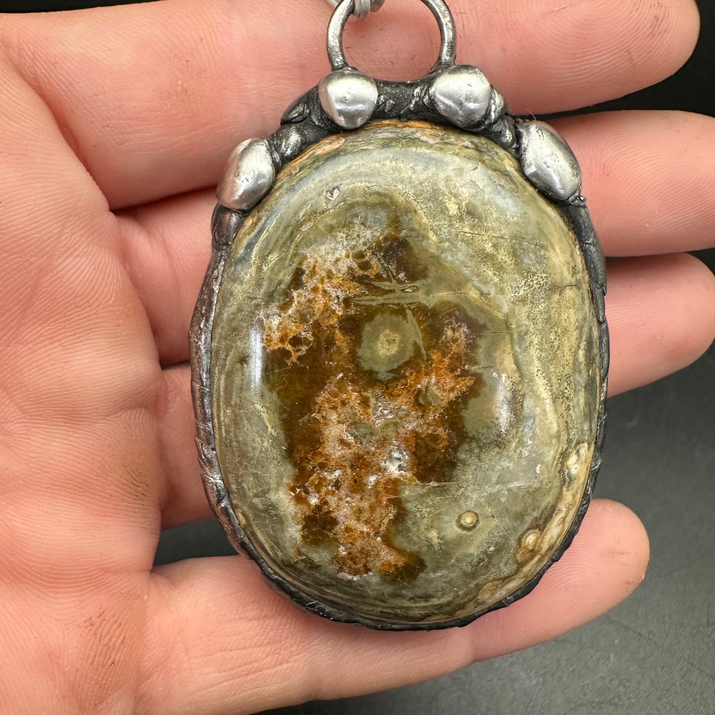 Moss Relic ~ Ocean Jasper Pendant