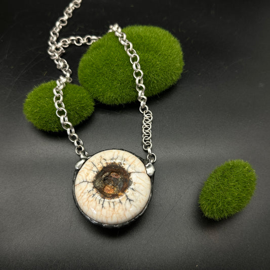 The Oracle’s Eye ~ Porcelain Doorknob Amulet Necklace