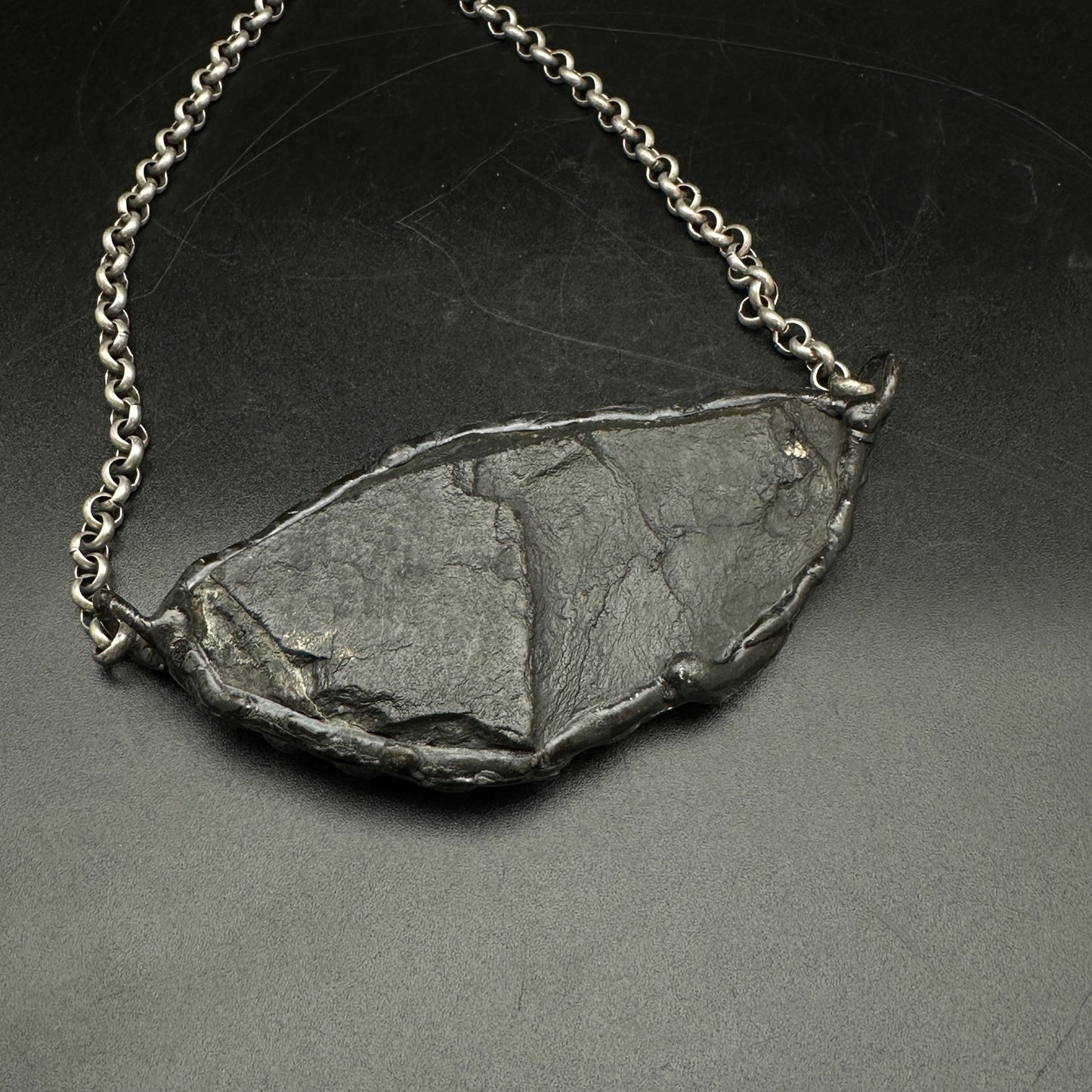 Witchy ~ Pyrite On Basalt Necklace