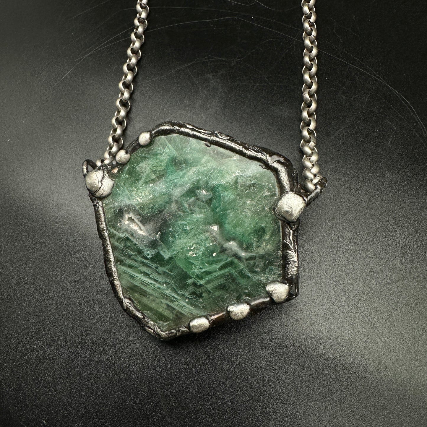 Nile ~ Chunky Fluorite Necklace