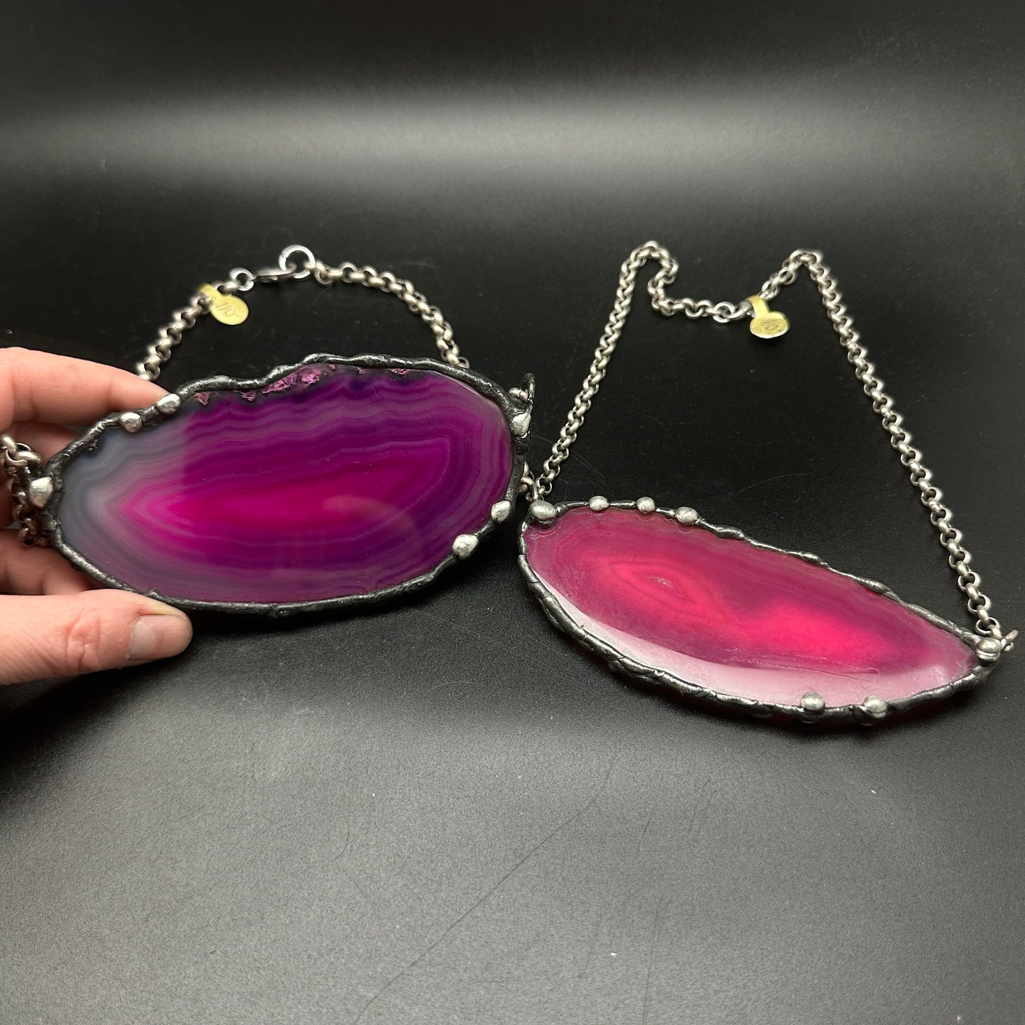 Jewel ~ Geode Slice Necklace