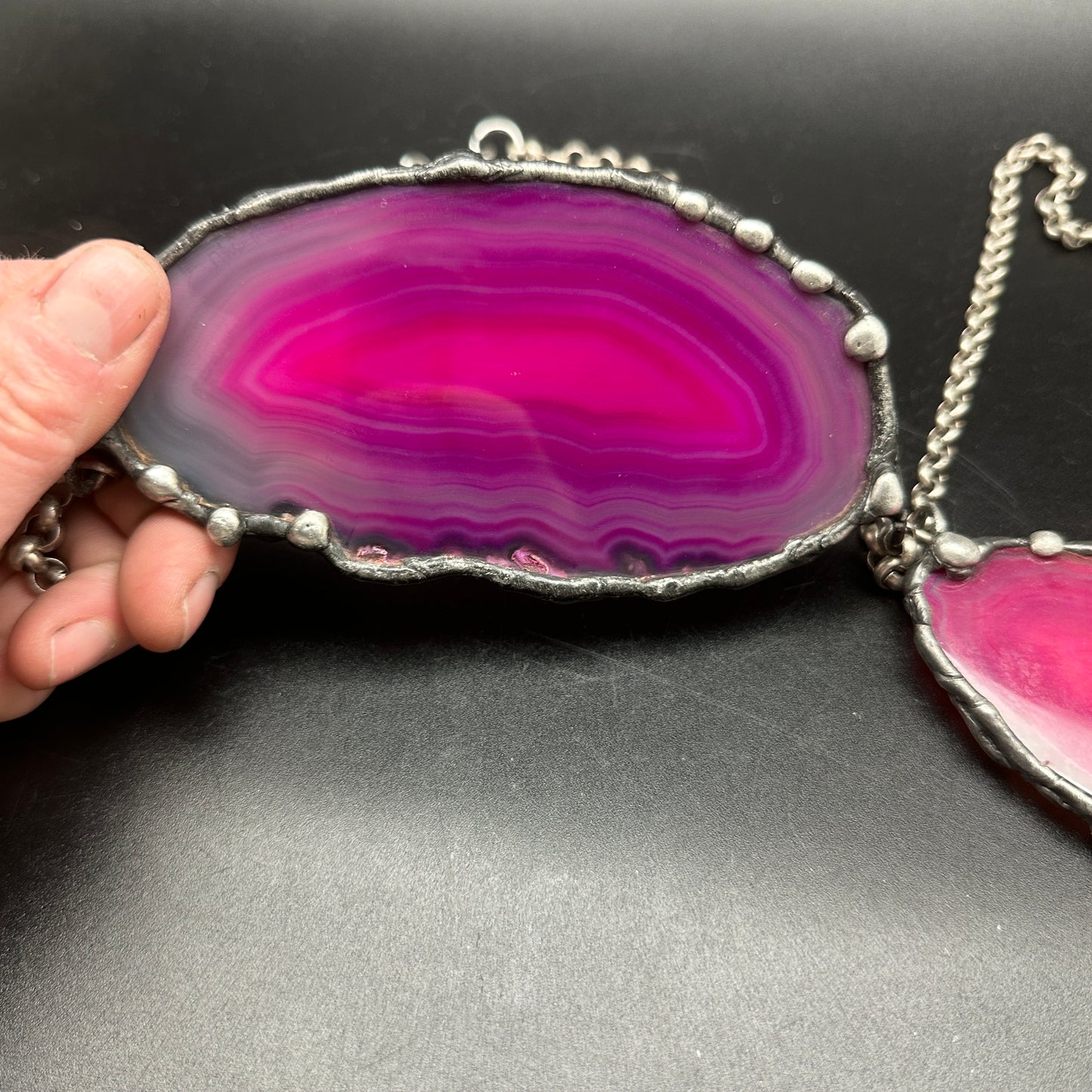 Jewel ~ Geode Slice Necklace