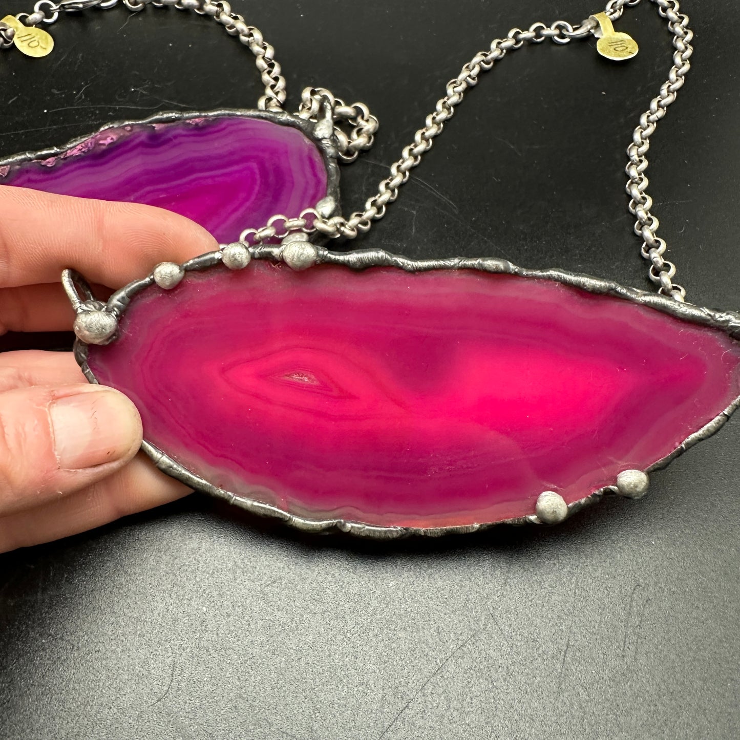 Jewel ~ Geode Slice Necklace