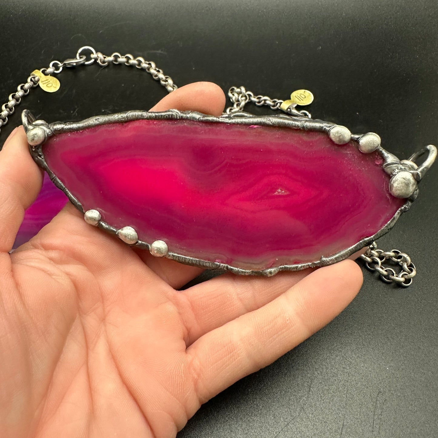 Jewel ~ Geode Slice Necklace