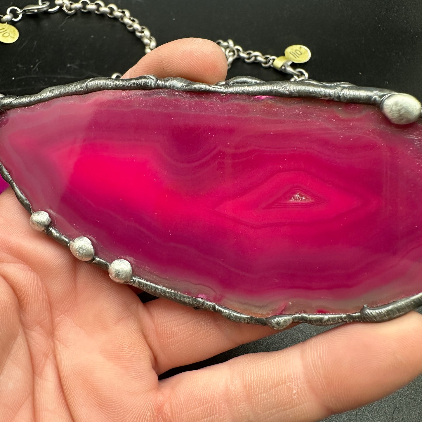 Jewel ~ Geode Slice Necklace