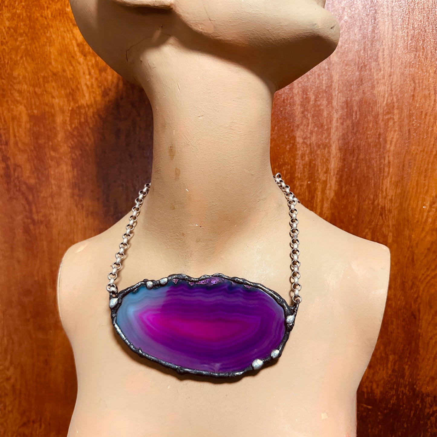 Jewel ~ Geode Slice Necklace