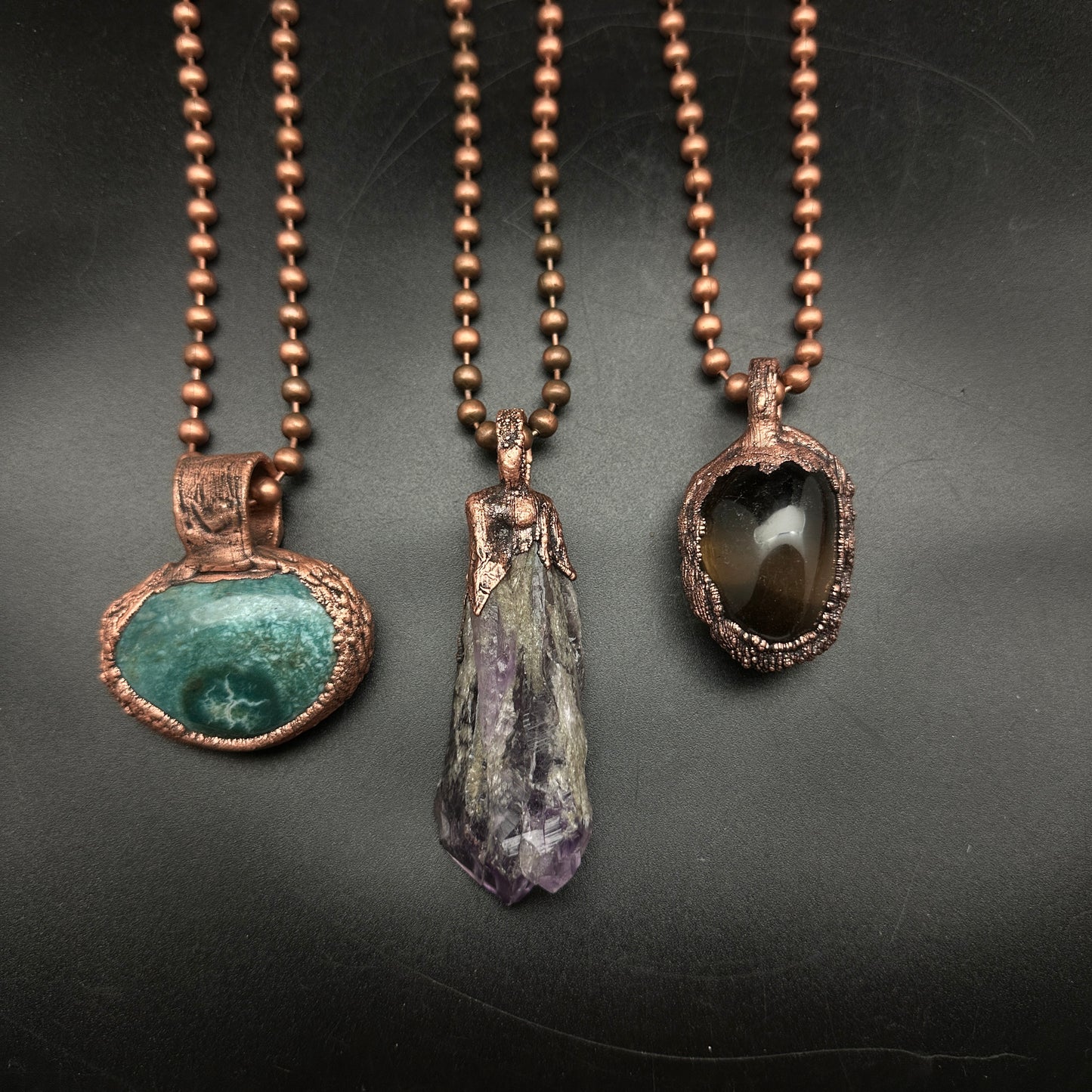 Smoky Mirror ~ Smoky Quartz Necklace