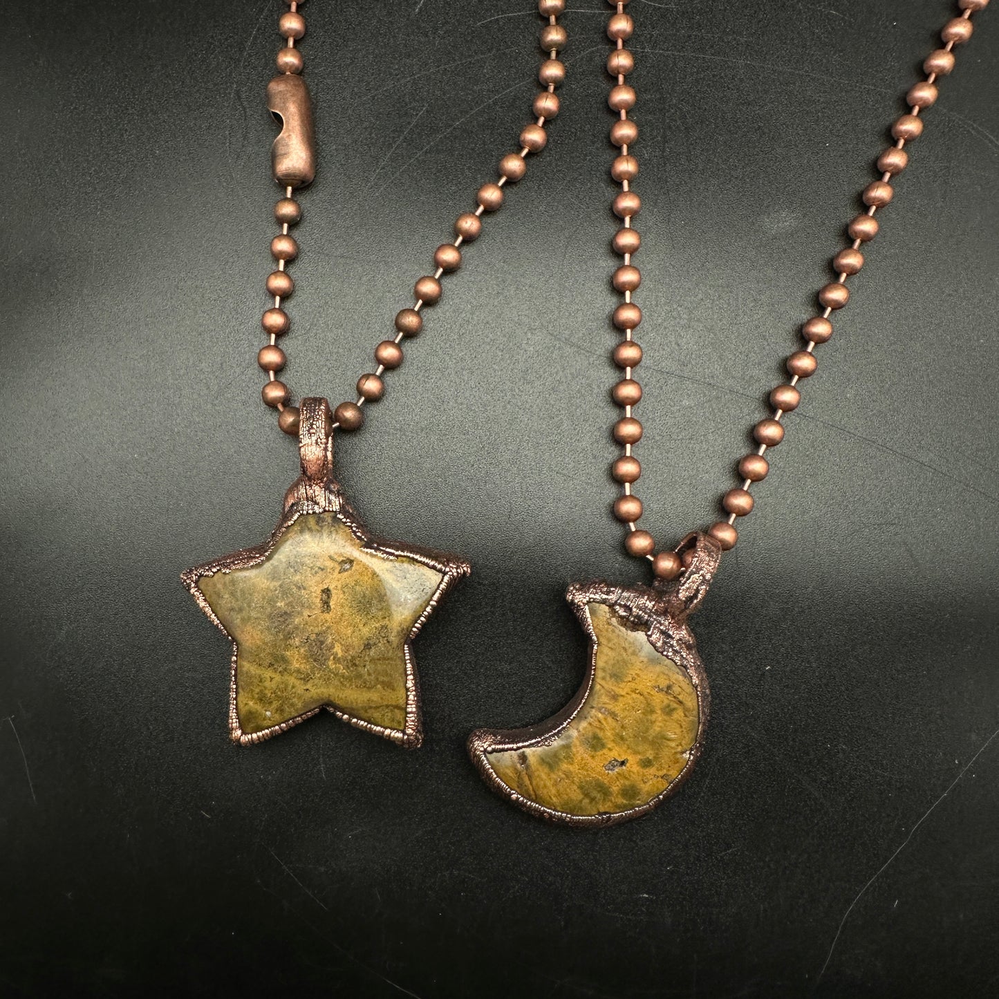 Roots & Wings ~ Your Choice: Star or Moon Jasper Necklace