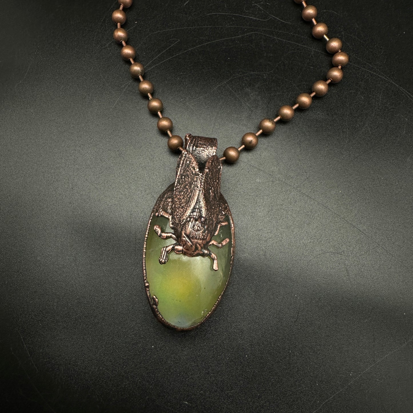 Brood ~ Quartz Cicada Necklace