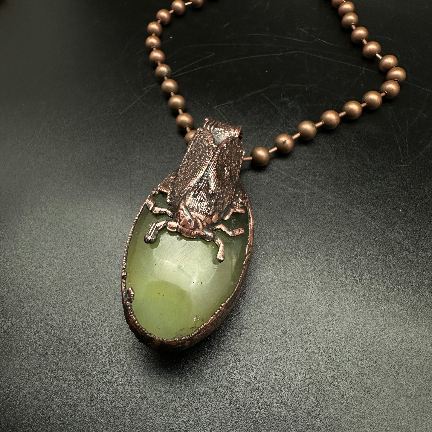 Brood ~ Quartz Cicada Necklace