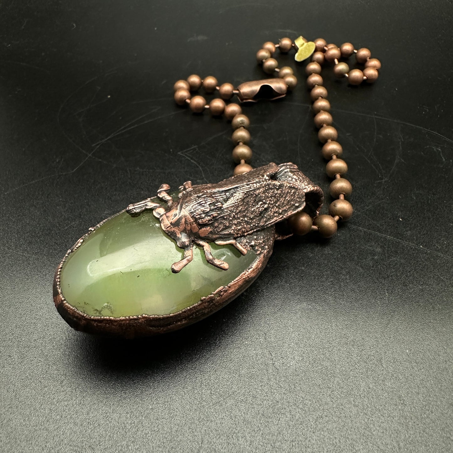 Brood ~ Quartz Cicada Necklace