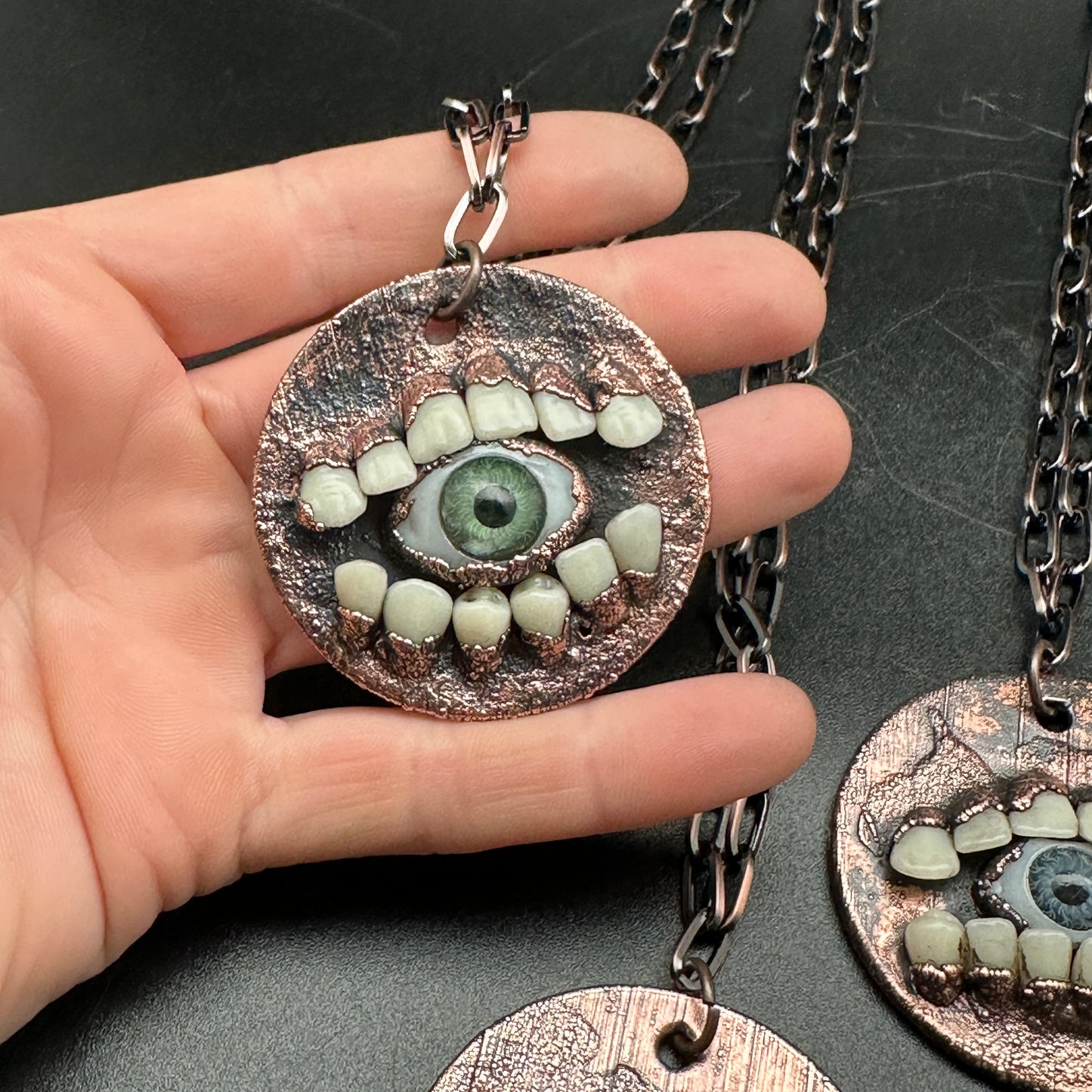 Seers ~ Tooth & Eye Copper Medallion