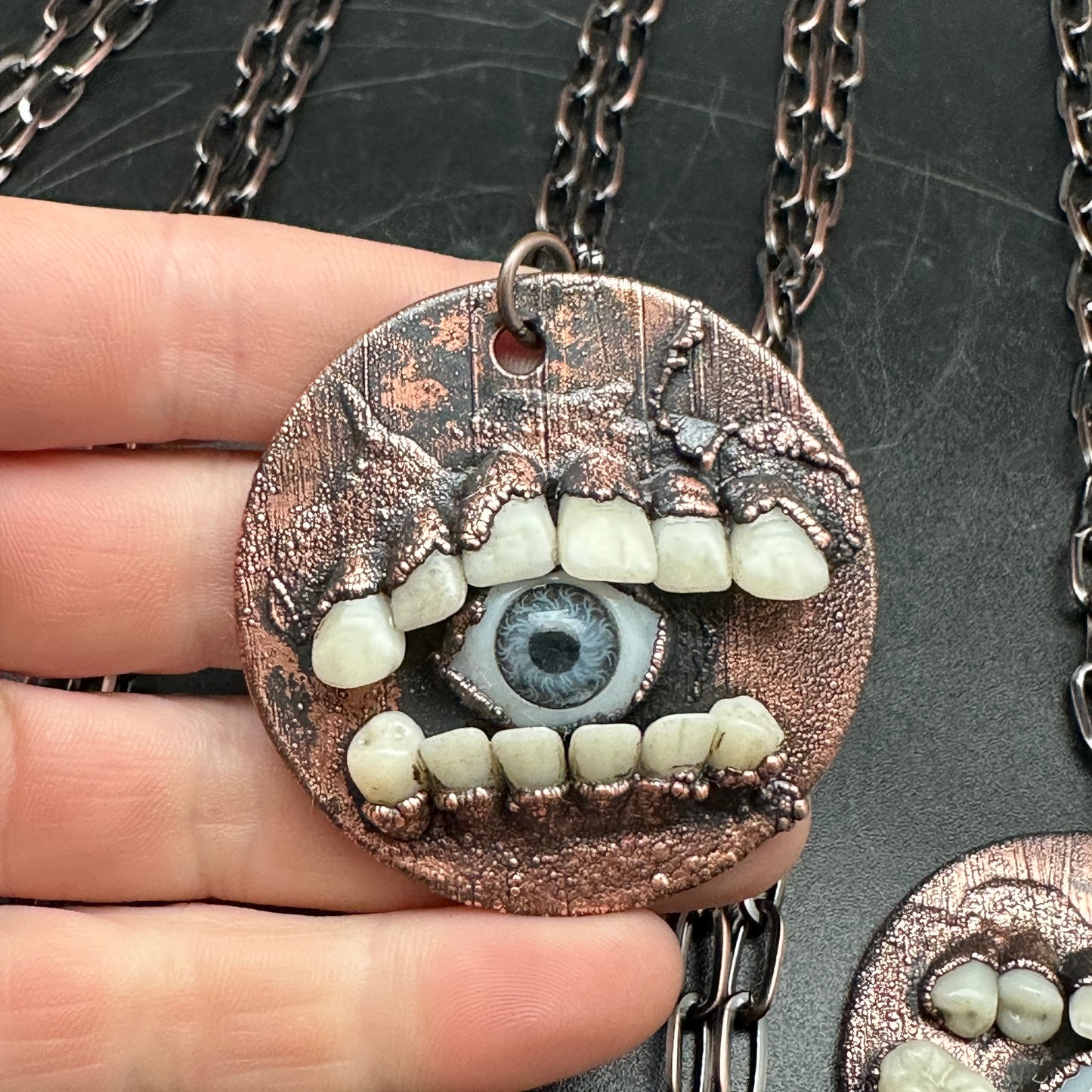 Seers ~ Tooth & Eye Copper Medallion