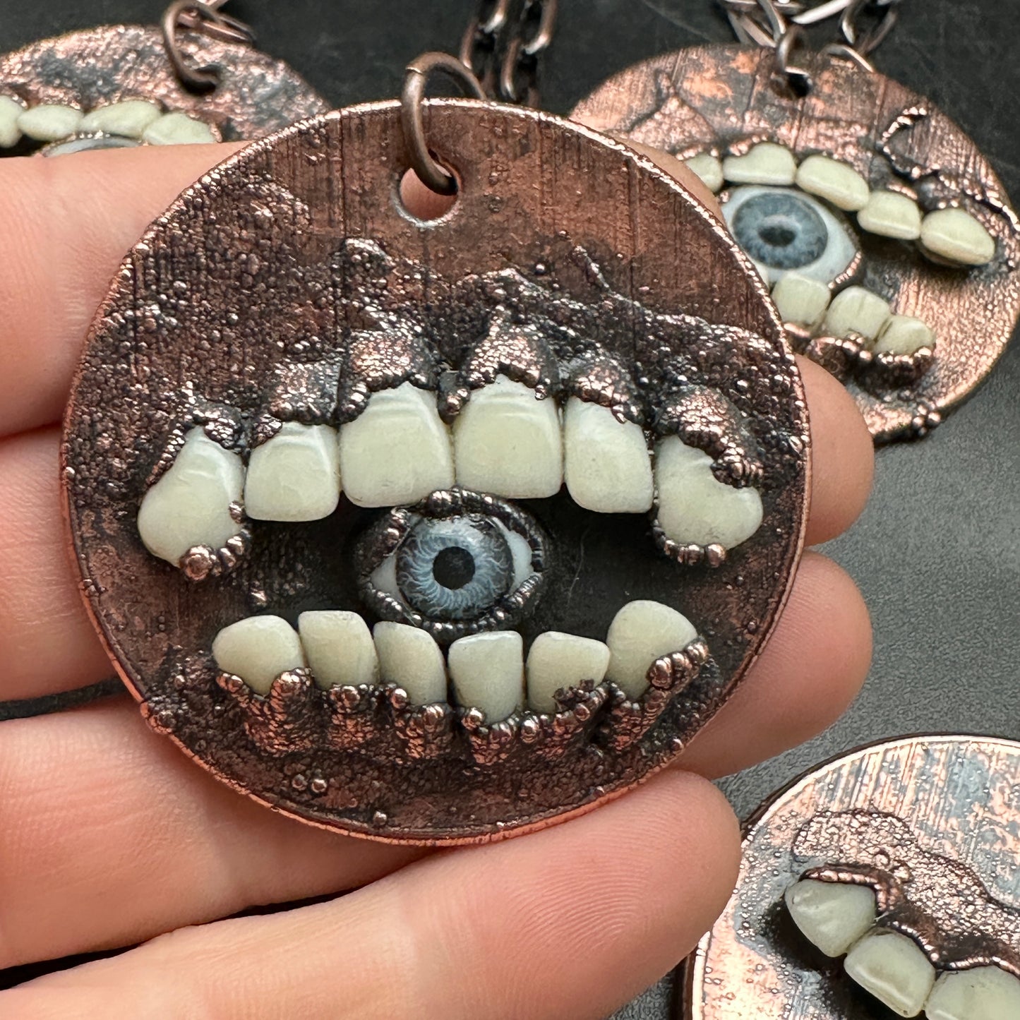 Seers ~ Tooth & Eye Copper Medallion