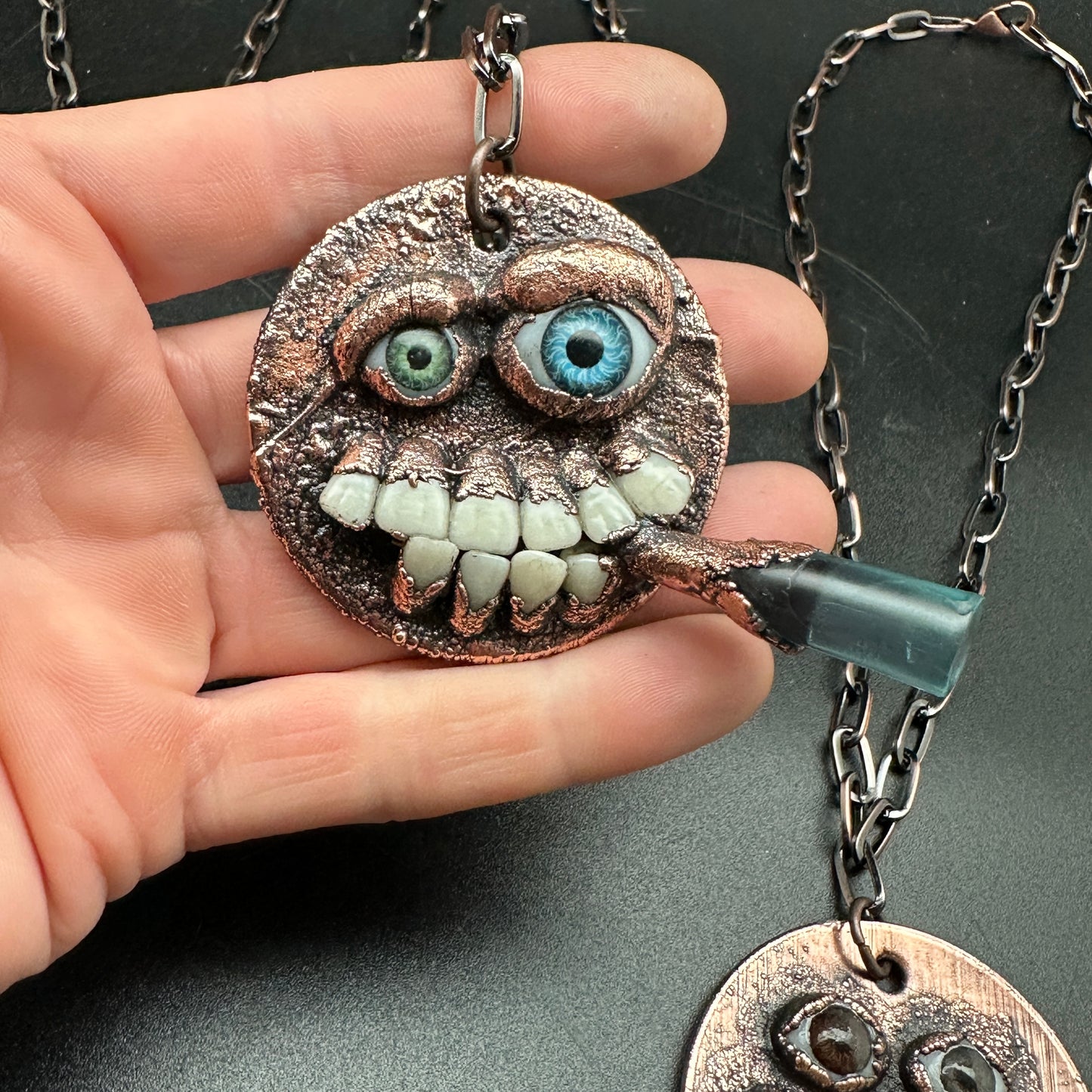 Goofs  ~ Your Choice ~ Silly Tooth & Eye Copper Medallions