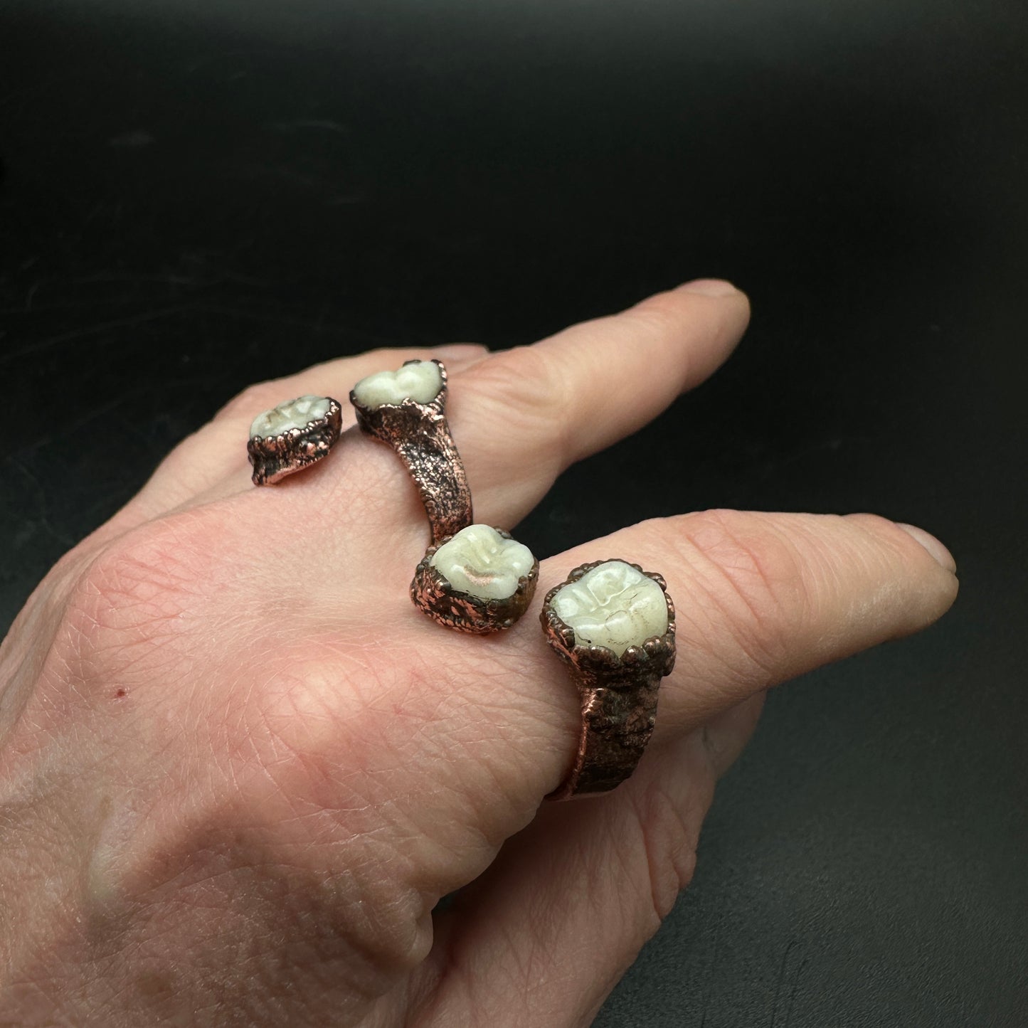 Overbite ~ Teeth Ring ~ Copper Electroformed