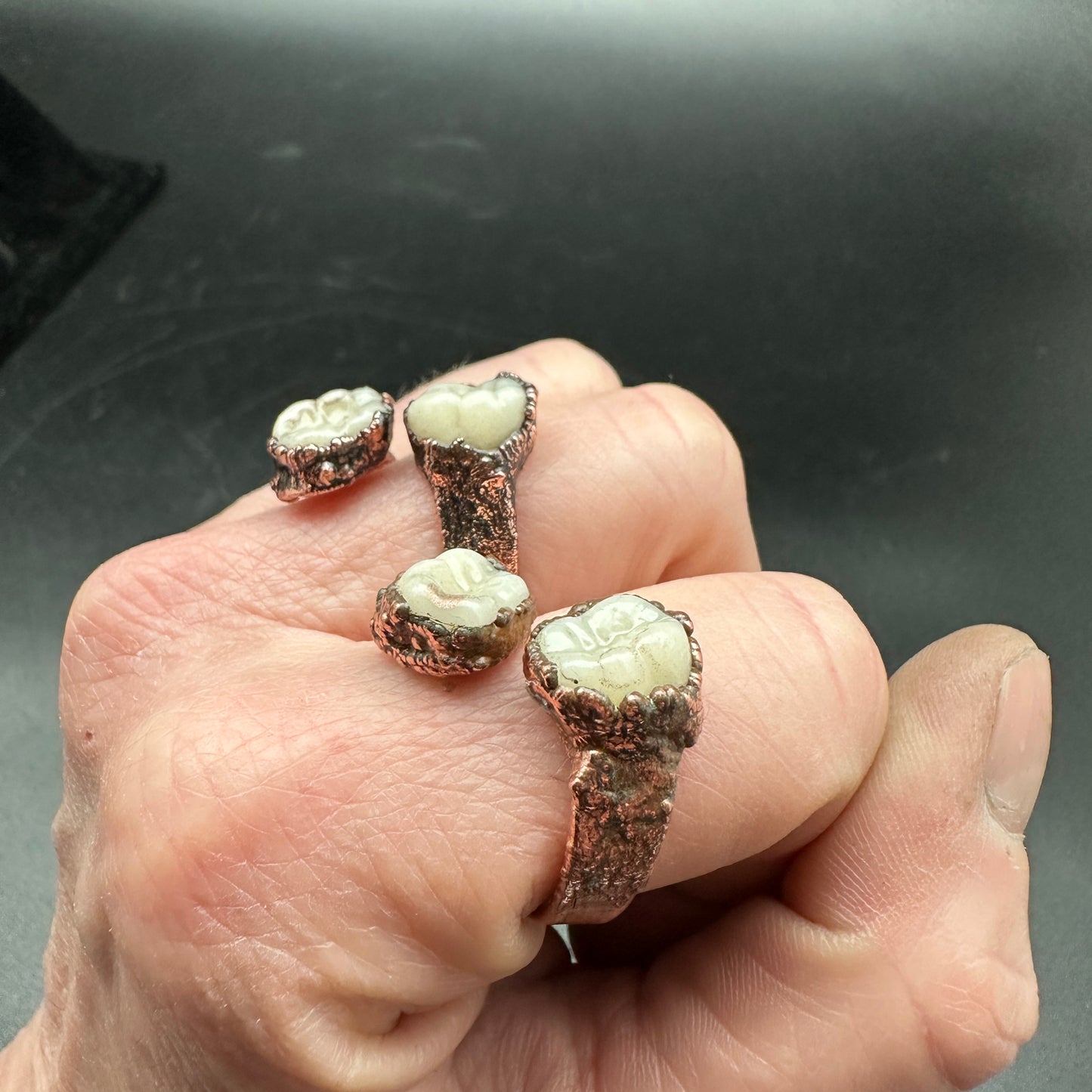 Overbite ~ Teeth Ring ~ Copper Electroformed