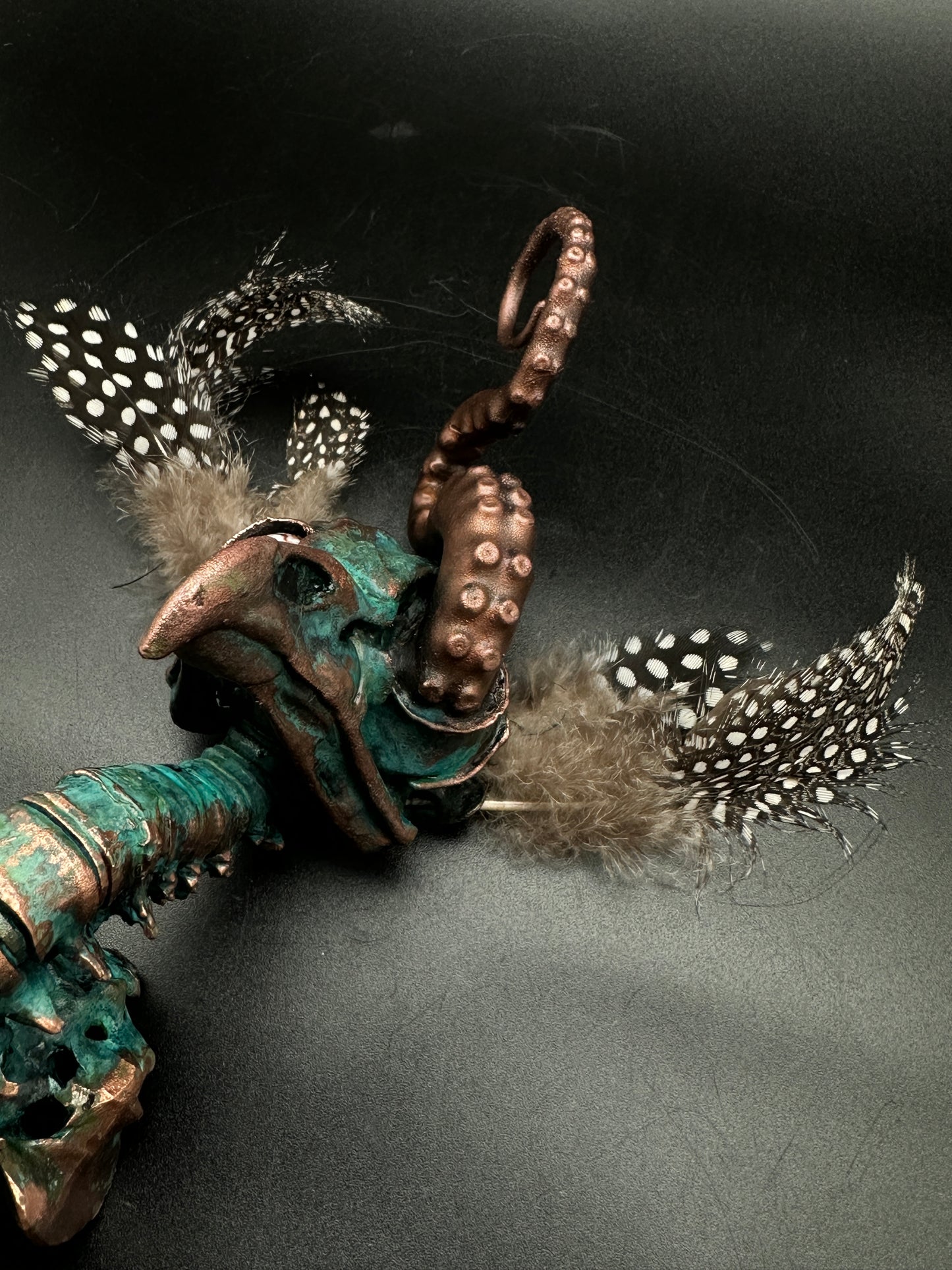 Featherhead w/ Tentacle Wall Mount