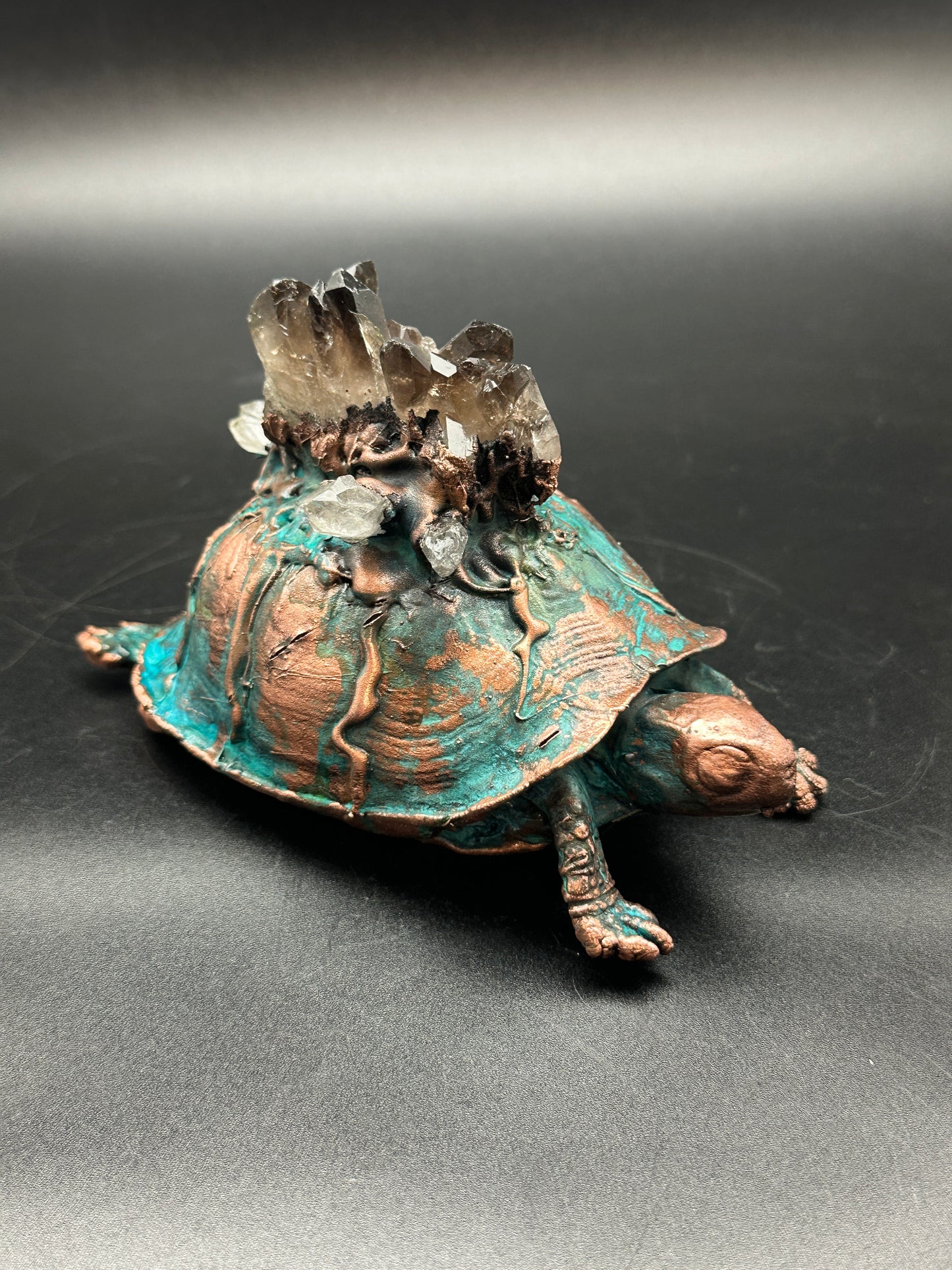 Worlds ~ Copper Electroformed Box Turtle