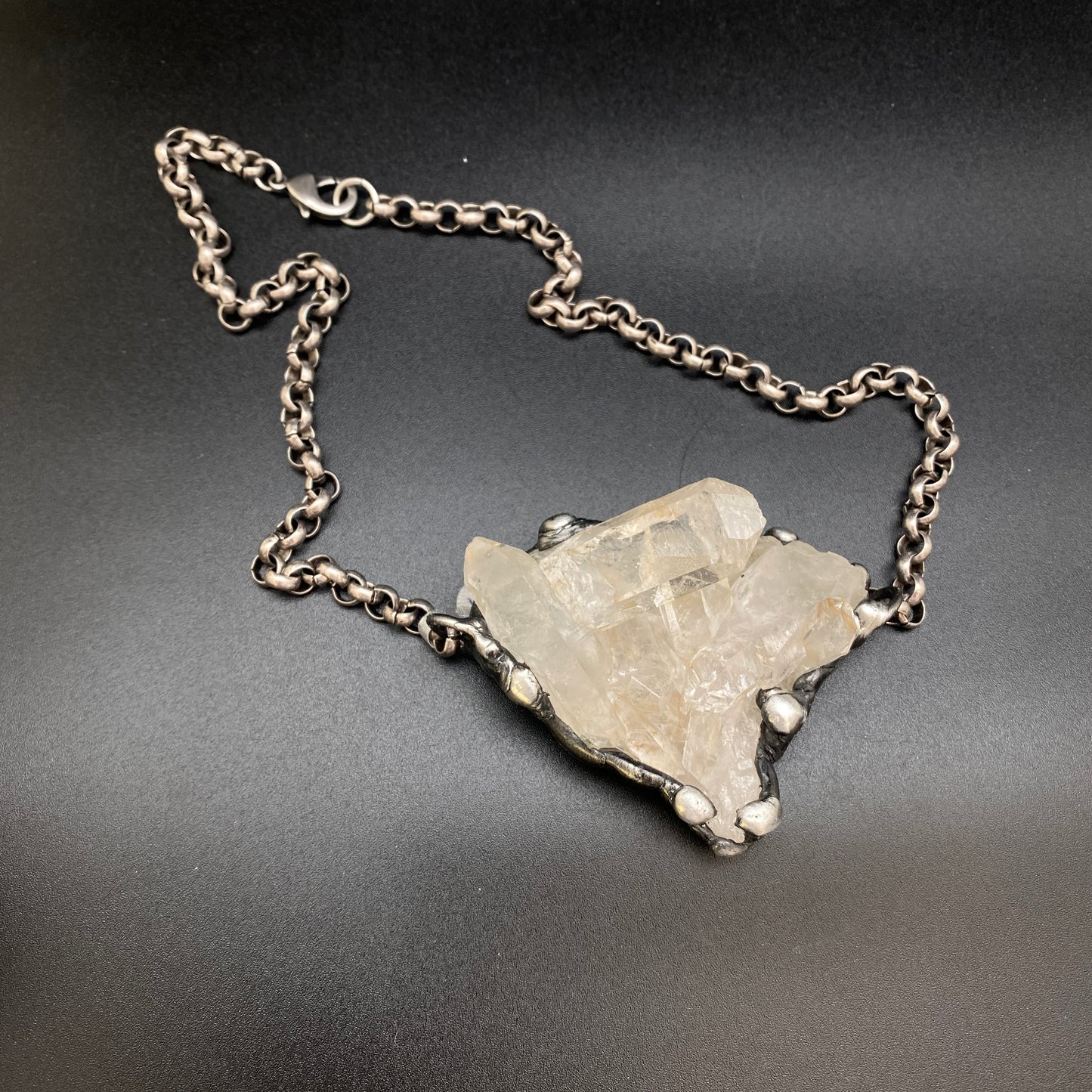Broadcast ~ Quartz Cluster Necklace