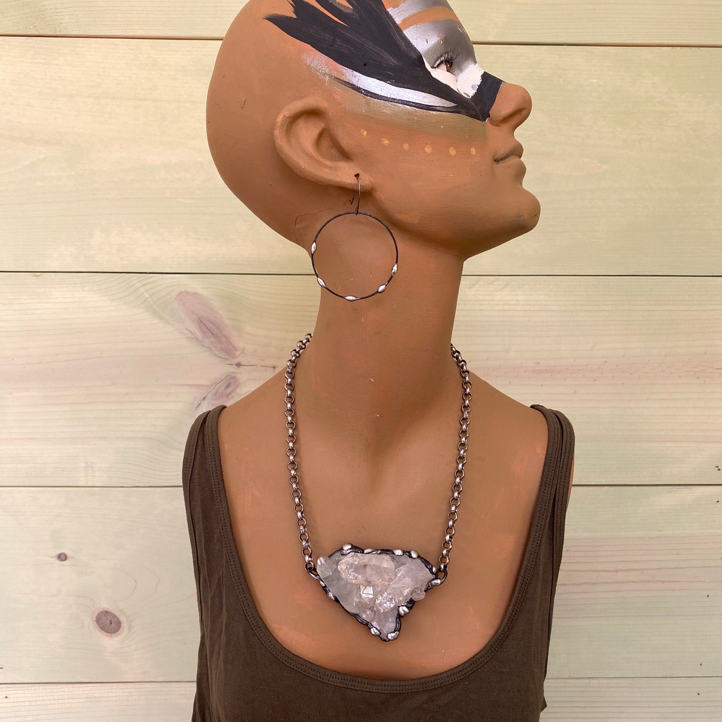 Broadcast ~ Quartz Cluster Necklace