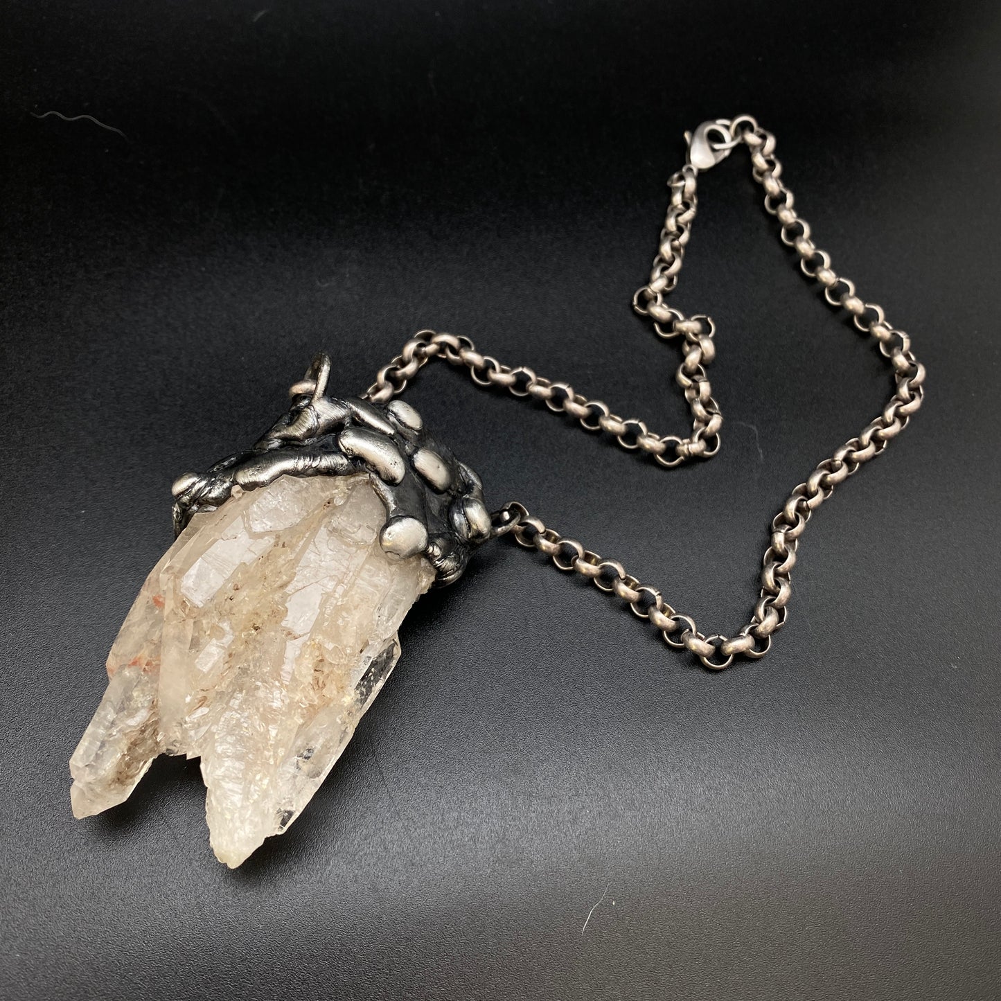 Iceberg ~ Quartz Cluster Necklace