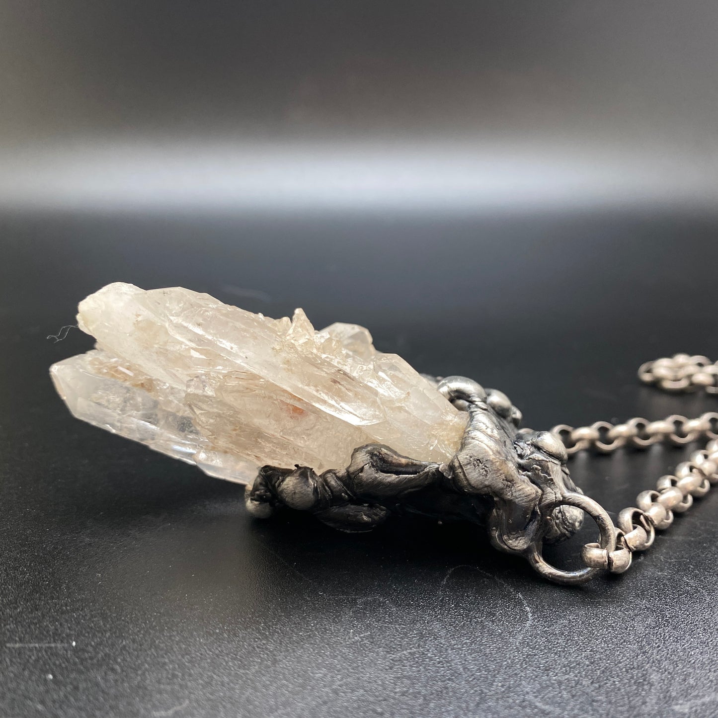 Iceberg ~ Quartz Cluster Necklace
