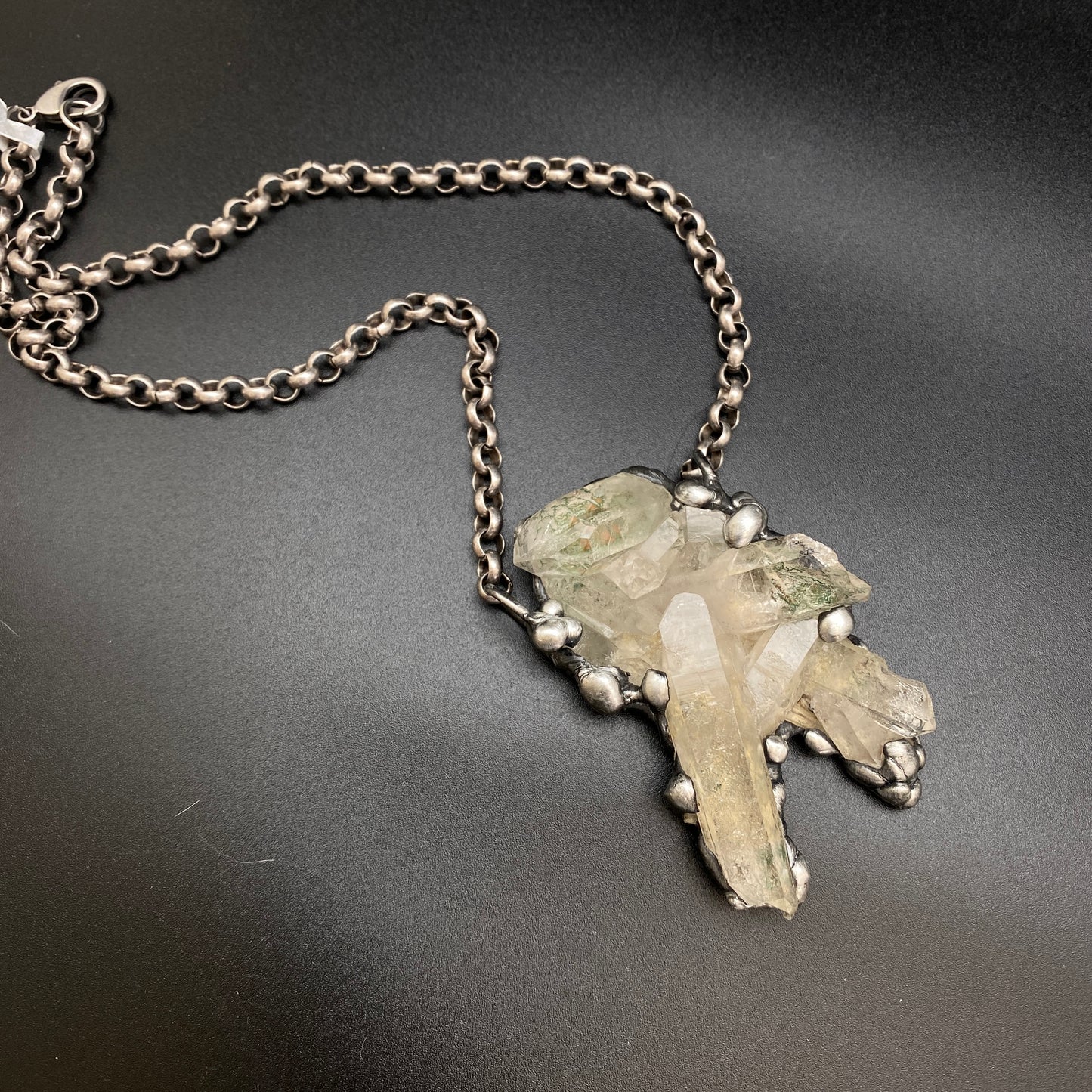 Broadcast ~ Quartz Cluster Necklace